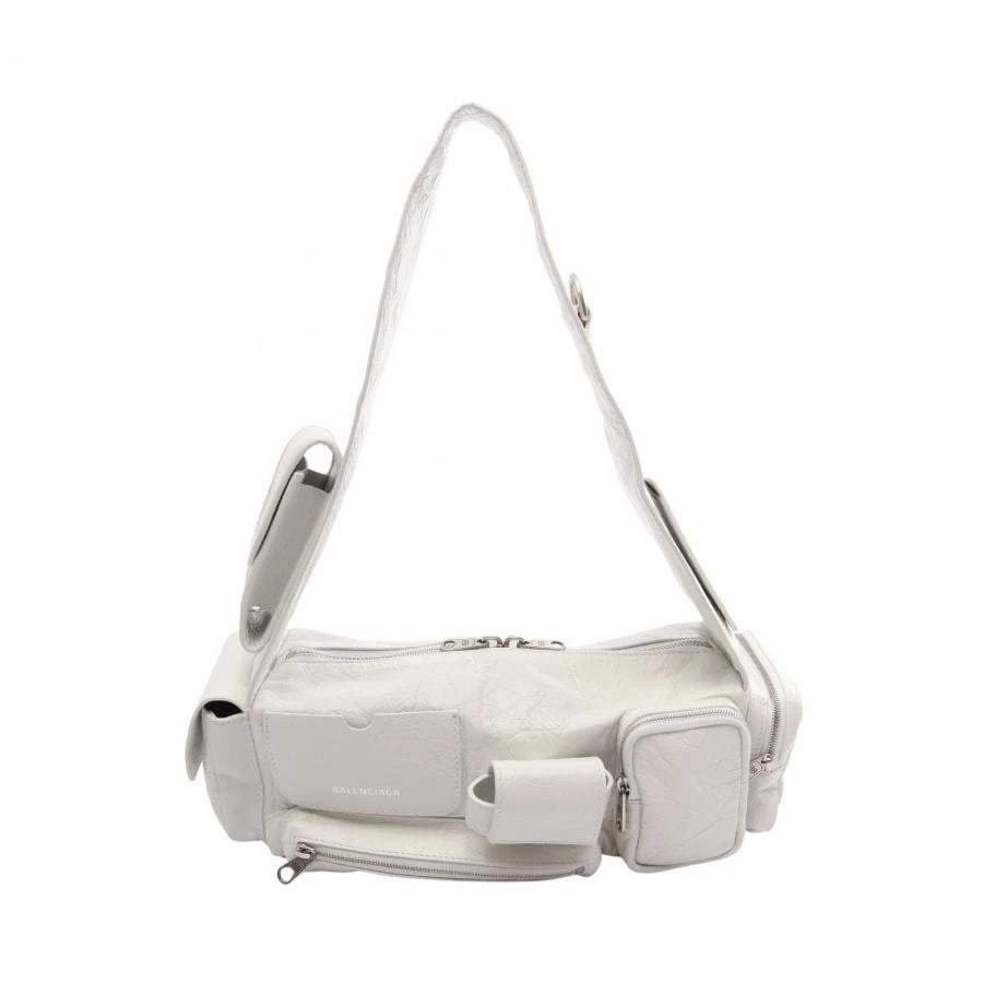 BALENCIAGA BAG: SUPERBUSY SLING BAG: BALENCIAGA Bag: SUPERBUSY SLING BAG Brand: BALENCIAGA Type/Style: Shoulder Bag Material: Exterior Material Leather Color: Exterior Color White Size: (approx. W12.2 ? H3.5 ? D4.1 inch) Accessories: