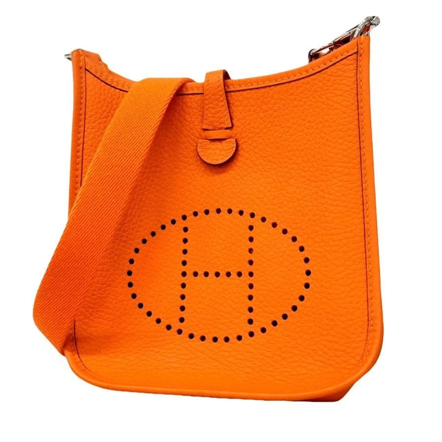 HERMES BAG: EVELYNE TPM B STAMP ORANGE: HERMES Bag: Evelyne TPM B stamp Orange Brand: HERMES Type/Style: Shoulder Bag Material: Exterior Material Leather Color: Exterior Color Orange Size: (approx. W6.9 ? H7.1 ? D2.2 inch) Accessories: