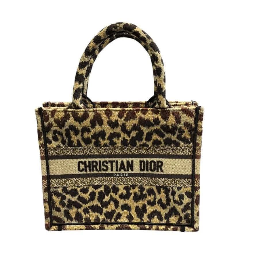 CHRISTIAN DIOR BAG: BOOK TOTE SMALL LEOPARD BEIGE: CHRISTIAN DIOR Bag: Book Tote Small Leopard Beige Brand: Christian Dior Type/Style: Tote Material: Exterior Material Jacquard Color: Exterior Color Beige Size: (approx. W10.6 ? H8.7 ? D5.5 inch)