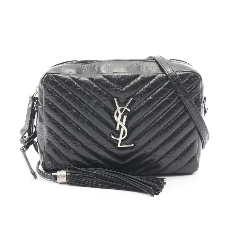 SAINT LAURENT PARIS BAG: LOU MONOGRAM CAMERA BAG: SAINT LAURENT PARIS Bag: Lou Monogram Camera Bag Brand: SAINT LAURENT PARIS Type/Style: Shoulder Bag Material: Exterior Material Leather Color: Exterior Color Black Size: (approx. W9.1 ? H5.9 ? D2.8