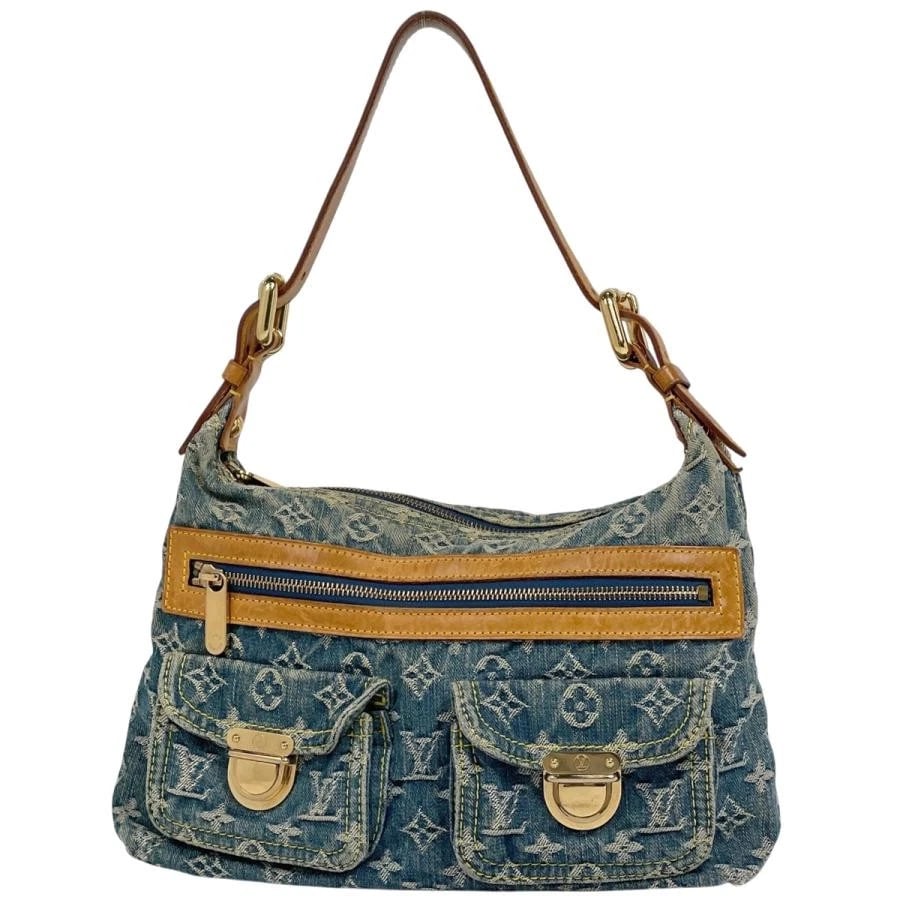 LOUIS VUITTON BAG: BAGGY PM: LOUIS VUITTON Bag: Baggy PM Brand: Louis Vuitton Type/Style: Shoulder Bag Material: Exterior Material Denim Color: Exterior Color Blue Size: (approx. W11.8 ? H8.3 ? D3.9 inch) Accessories: None