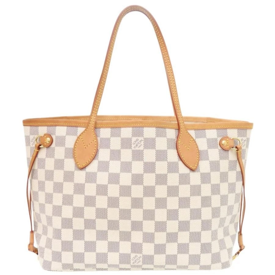 LOUIS VUITTON BAG: NEVERFULL PM: LOUIS VUITTON Bag: Neverfull PM Brand: LOUIS VUITTON Type/Style: Tote Material: Exterior Material Canvas Color: Exterior Color White Size: (approx. W11.0 ? H8.7 ? D4.7 inch) Accessories: None