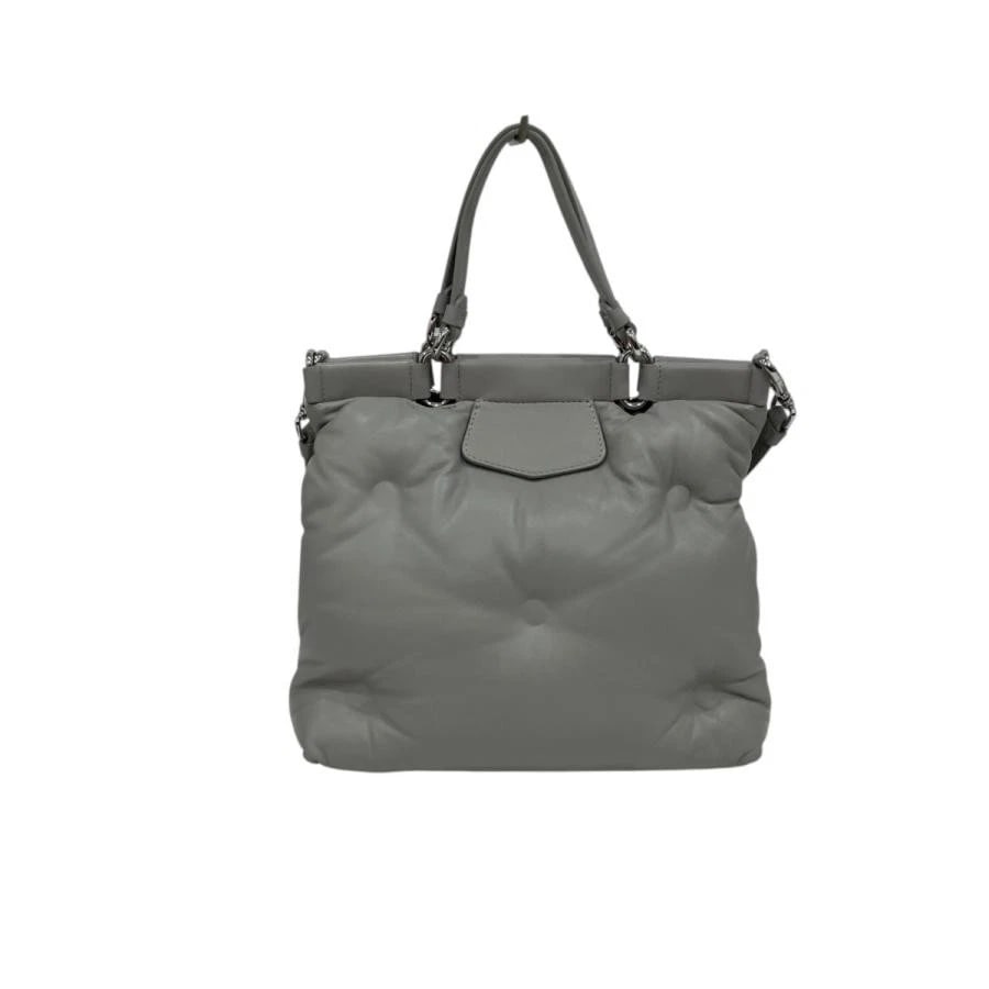 MAISON MARGIELA BAG: GLAM SLAM SM TOTE: MAISON MARGIELA Bag: GLAM SLAM SM TOTE Brand: Maison Margiela Type/Style: Shoulder Bag Material: Exterior Material Leather Color: Exterior Color Gray Size: (approx. W11.0 ? H7.9 ? D3.9 inch) Acces