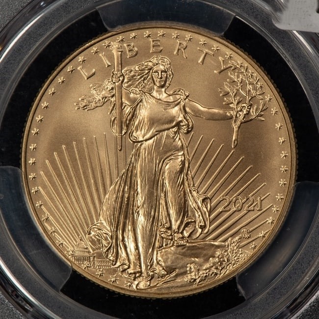2021 T-2 G$50 1 OZ GOLD AMERICAN EAGLE (1 of 2)