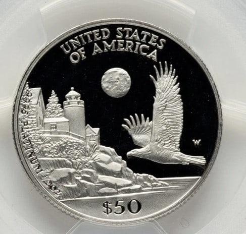 1998-W PROOF PLATINUM EAGLE 1/2 OZ - 2