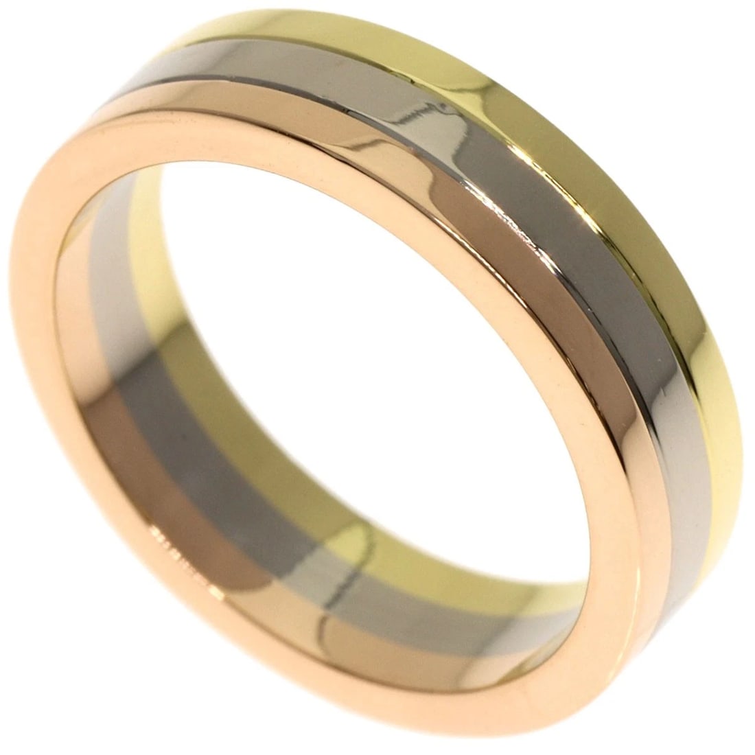 CARTIER RING K18 YELLOW GOLD K18 WHITE GOLD: CARTIER Ring K18 Yellow Gold K18 White Gold Brand: CARTIER Type/Style: Ring Material: K18 Yellow Gold/K18 White Gold/18K Pink Gold, Color: Gold Size: 4.5(US) Accessories: None Accessories