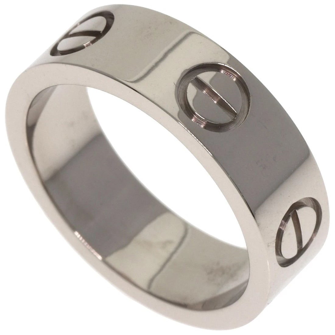 CARTIER RING K18 WHITE GOLD: CARTIER Ring K18 White Gold Brand: CARTIER Type/Style: Ring Material: K18 White Gold, Color: Silver Size: 5(US) Accessories: None Accessories Notice: When purchasing pre-owned goods, pleas