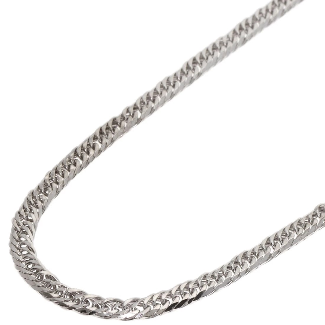 CURB CHAIN KIHEI NECKLACE K18 WHITE GOLD (1 of 4)