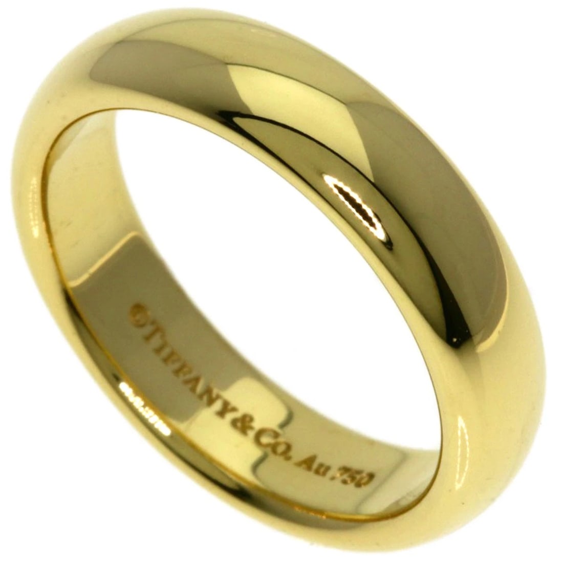 TIFFANY&CO. RING K18 YELLOW GOLD: TIFFANY&Co. Ring K18 Yellow Gold Brand: TIFFANY&Co. Type/Style: Ring Material: K18 Yellow Gold, Color: Gold Size: 4.75(US) Accessories: None Accessories Notice: When purchasing pre-owned go