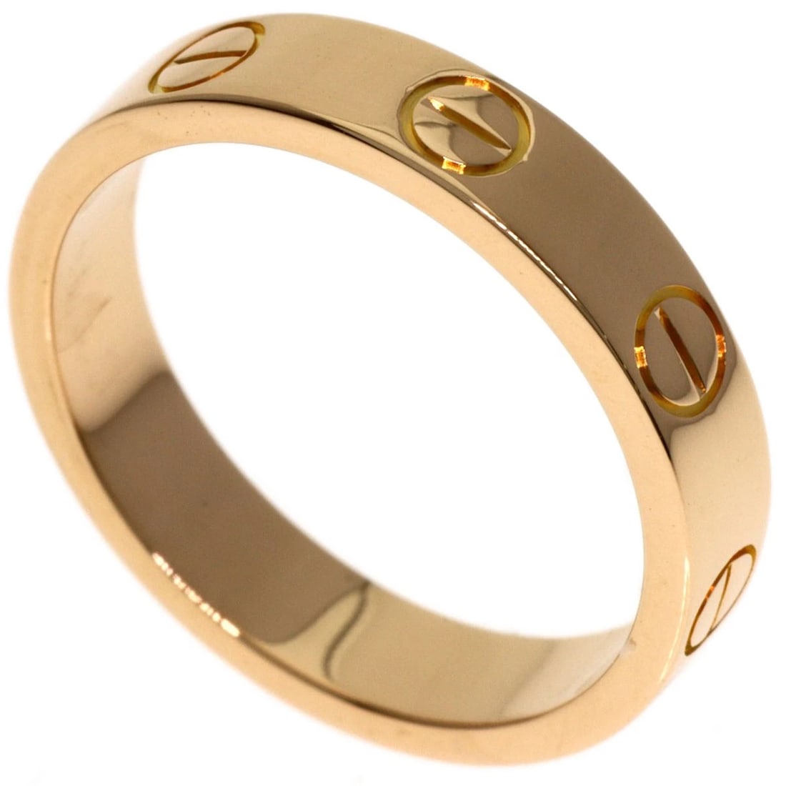 CARTIER RING K18 PINK GOLD: CARTIER Ring K18 Pink Gold Brand: CARTIER Type/Style: Ring Material: K18 Pink Gold, Color: Gold Size: 4.5(US) Accessories: None Accessories Notice: When purchasing pre-owned goods, please