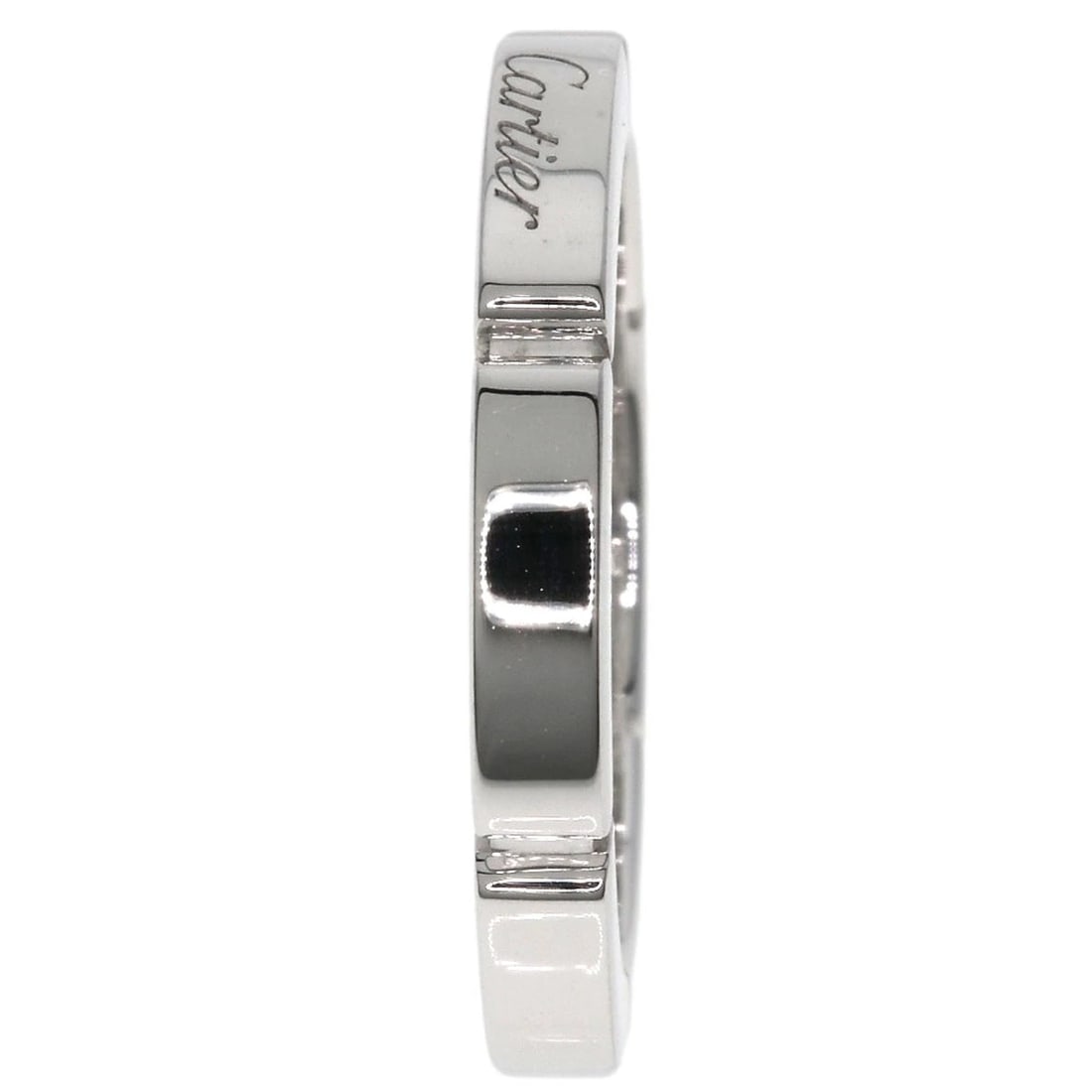 CARTIER RING K18 WHITE GOLD: CARTIER Ring K18 White Gold Brand: CARTIER Type/Style: Ring Material: K18 White Gold, Color: Silver Size: 4.5(US) Accessories: None Accessories Notice: When purchasing pre-owned goods, ple