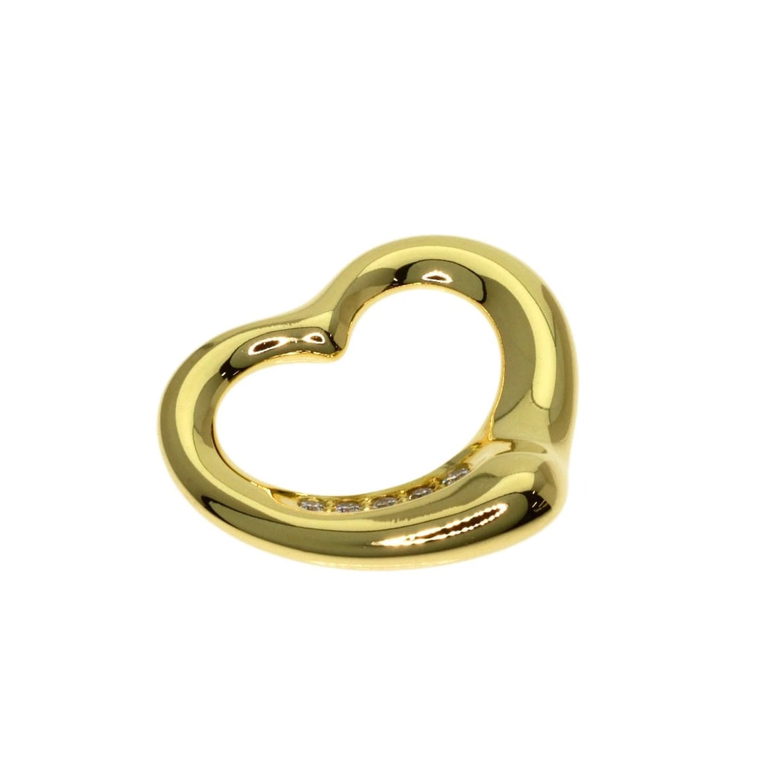 TIFFANY&CO. IAMOND PENDANT TOP K18 YELLOW GOLD: TIFFANY&Co. iamond Pendant top K18 Yellow Gold Brand: TIFFANY&Co. Type/Style: Pendant top Material: K18 Yellow Gold, Color: Gold Size: Top Size:0.5inch/13.6x15.8x3.4mm Accessories: None Ac