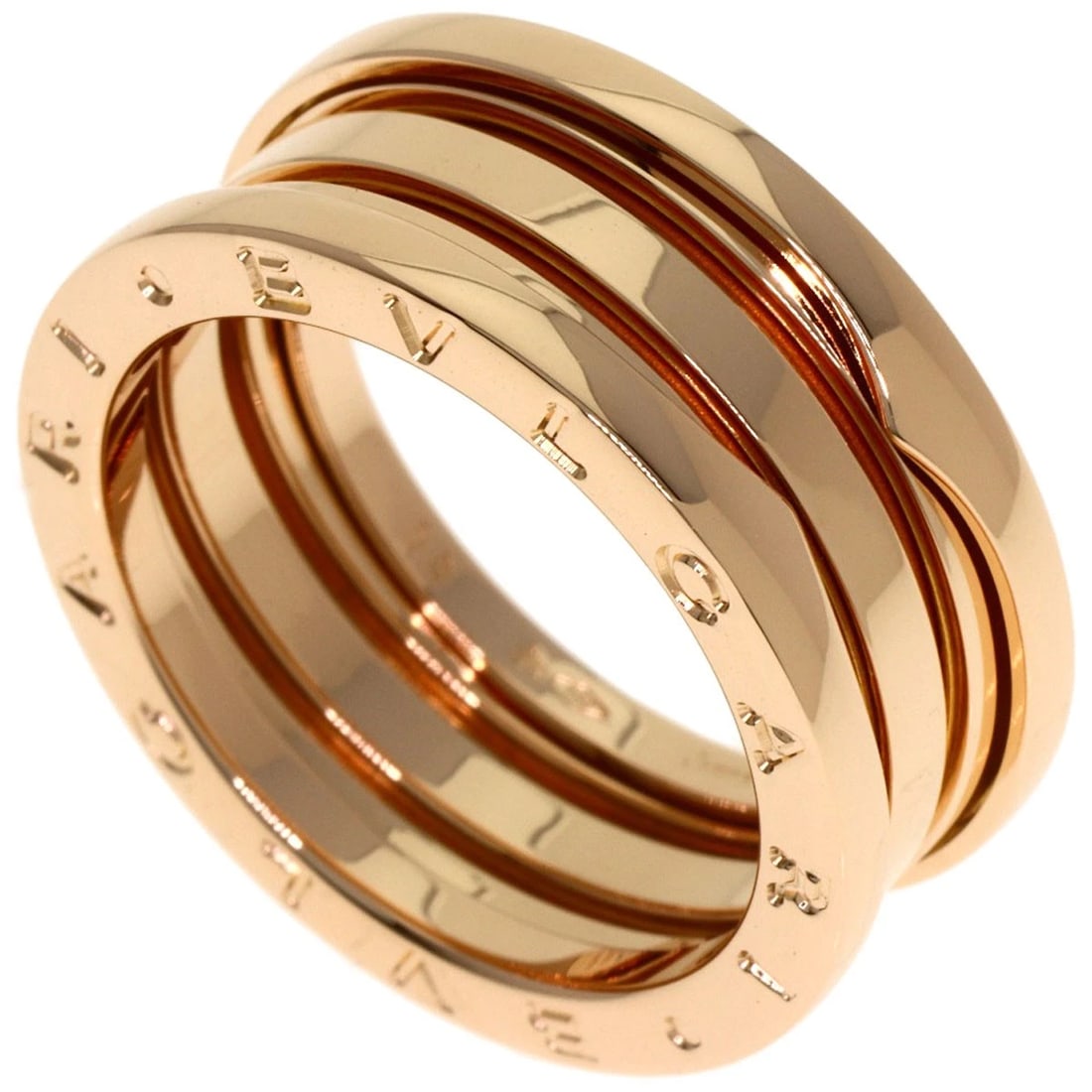 BVLGARI B.ZERO1 RING K18 PINK GOLD: BVLGARI B.zero1 Ring K18 Pink Gold Brand: BVLGARI Type/Style: Ring Material: K18 Pink Gold, Color: Gold Size: 8.75(US) Accessories: None Accessories Notice: When purchasing pre-owned goods