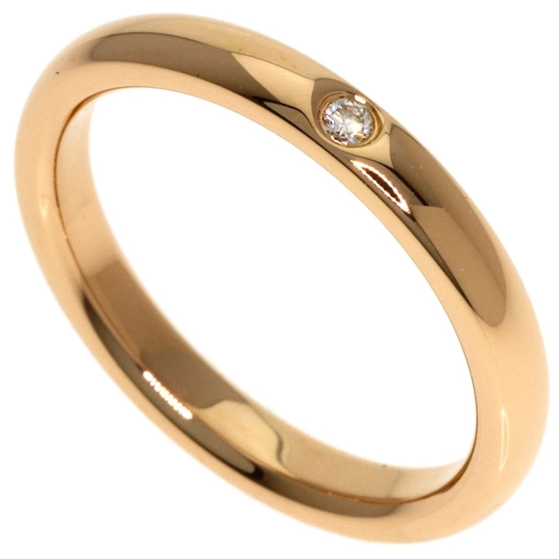 TIFFANY&CO. DIAMOND RING K18 PINK GOLD: TIFFANY&Co. Diamond Ring K18 Pink Gold Brand: TIFFANY&Co. Type/Style: Ring Material: K18 Pink Gold, Color: Gold Size: 6(US) Accessories: None Accessories Notice: When purchasing pre-owned