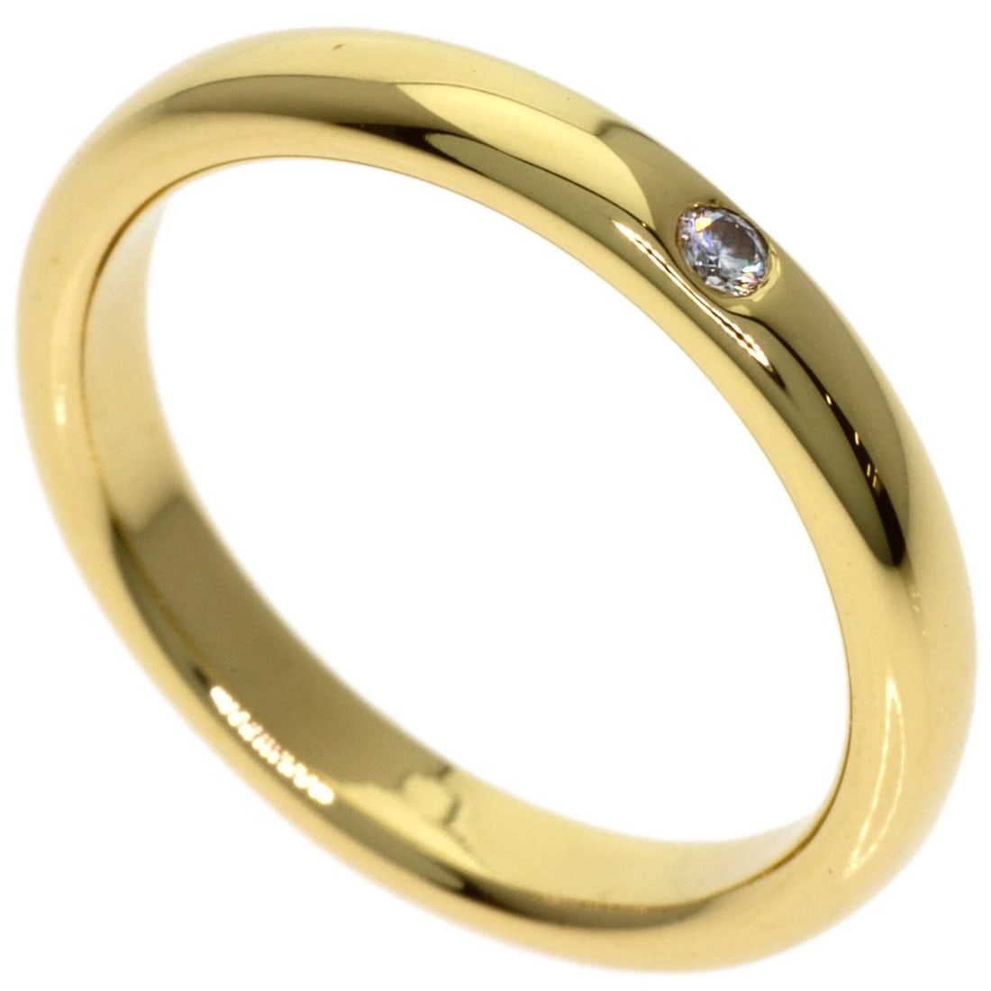 TIFFANY&CO. DIAMOND RING K18 YELLOW GOLD: TIFFANY&Co. Diamond Ring K18 Yellow Gold Brand: TIFFANY&Co. Type/Style: Ring Material: K18 Yellow Gold, Color: Gold Size: 4.25(US) Accessories: None Accessories Notice: When purchasing pre
