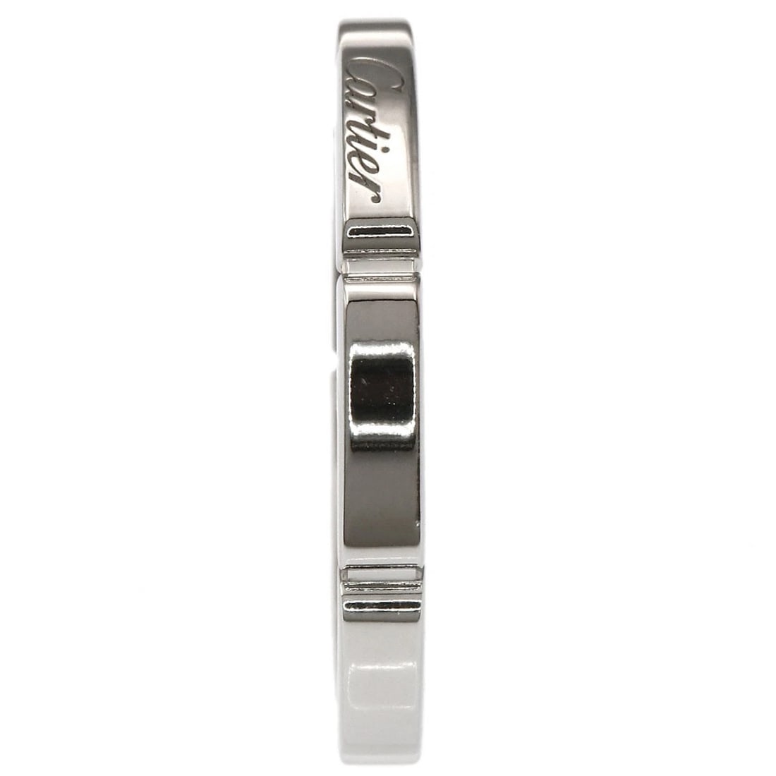 CARTIER RING K18 WHITE GOLD: CARTIER Ring K18 White Gold Brand: CARTIER Type/Style: Ring Material: K18 White Gold, Color: Silver Size: 7.75(US) Accessories: None Accessories Notice: When purchasing pre-owned goods, pl