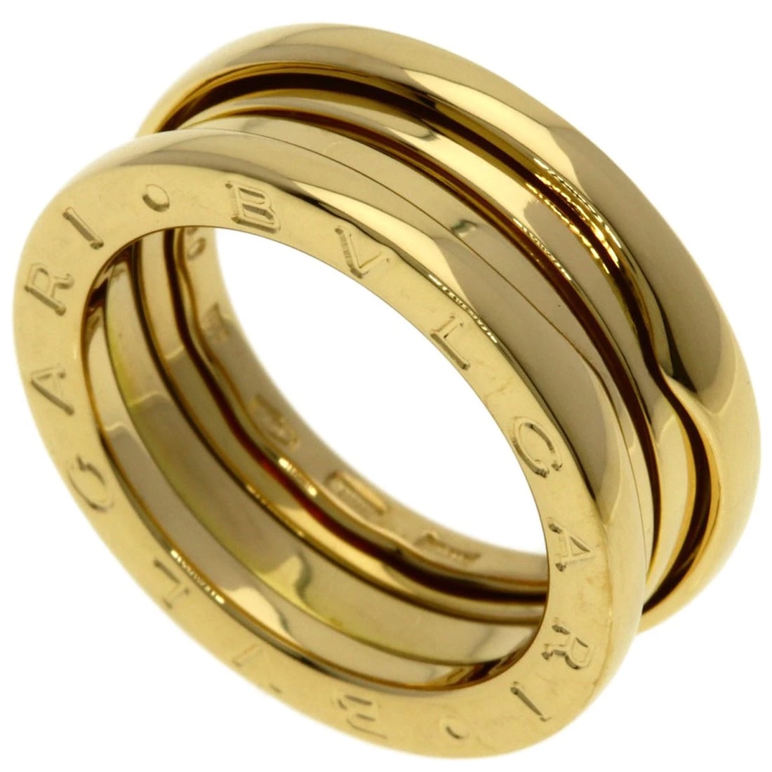 BVLGARI RING K18 YELLOW GOLD: BVLGARI Ring K18 Yellow Gold Brand: BVLGARI Type/Style: Ring Material: K18 Yellow Gold, Color: Gold Size: 5.25(US) Accessories: None Accessories Notice: When purchasing pre-owned goods, pl