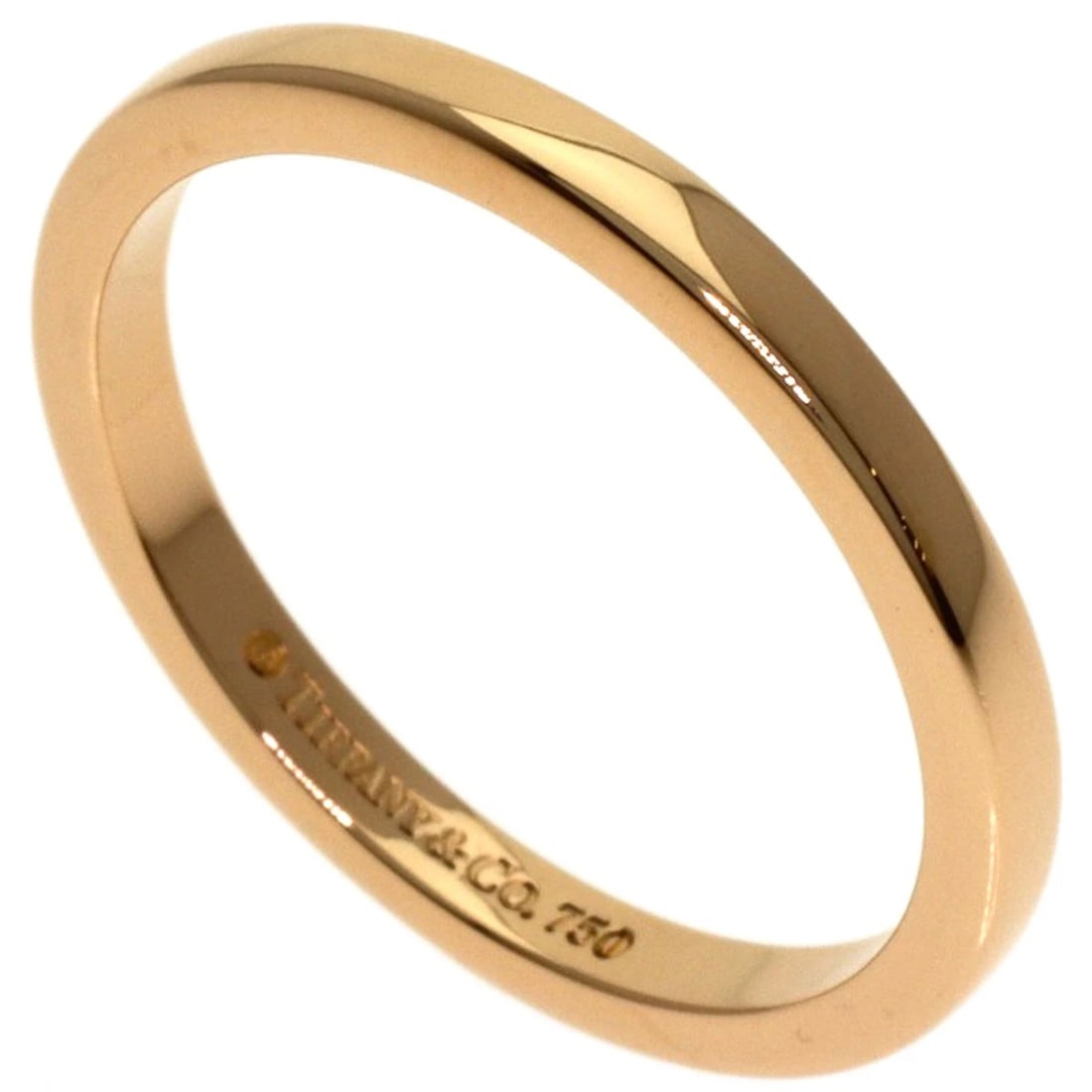 TIFFANY&CO. RING K18 PINK GOLD: TIFFANY&Co. Ring K18 Pink Gold Brand: TIFFANY&Co. Type/Style: Ring Material: K18 Pink Gold, Color: Gold Size: 4.75(US) Accessories: None Accessories Notice: When purchasing pre-owned goods