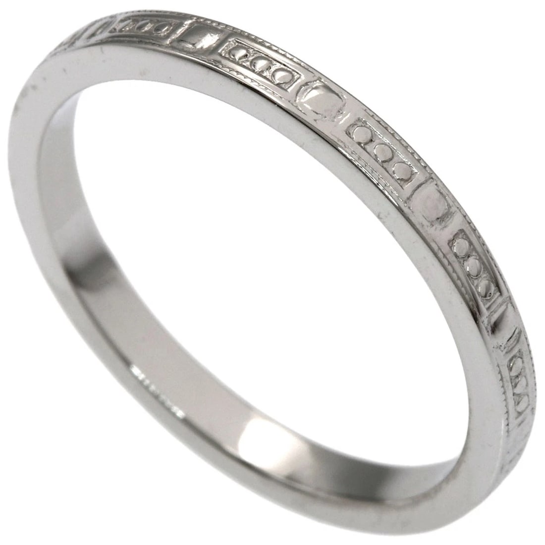 TIFFANY&CO. RING PLATINUM PT950: TIFFANY&Co. Ring Platinum PT950 Brand: TIFFANY&Co. Type/Style: Ring Material: Platinum PT950, Color: Silver Size: 9.25(US) Accessories: None Accessories Notice: When purchasing pre-owned goods,