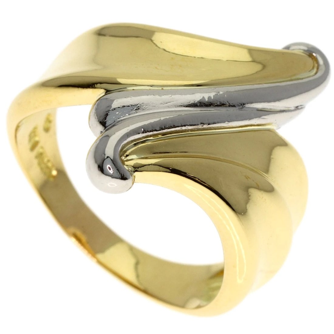 DESIGN RING PLATINUM PT850 18K YELLOW GOLD (1 of 10)