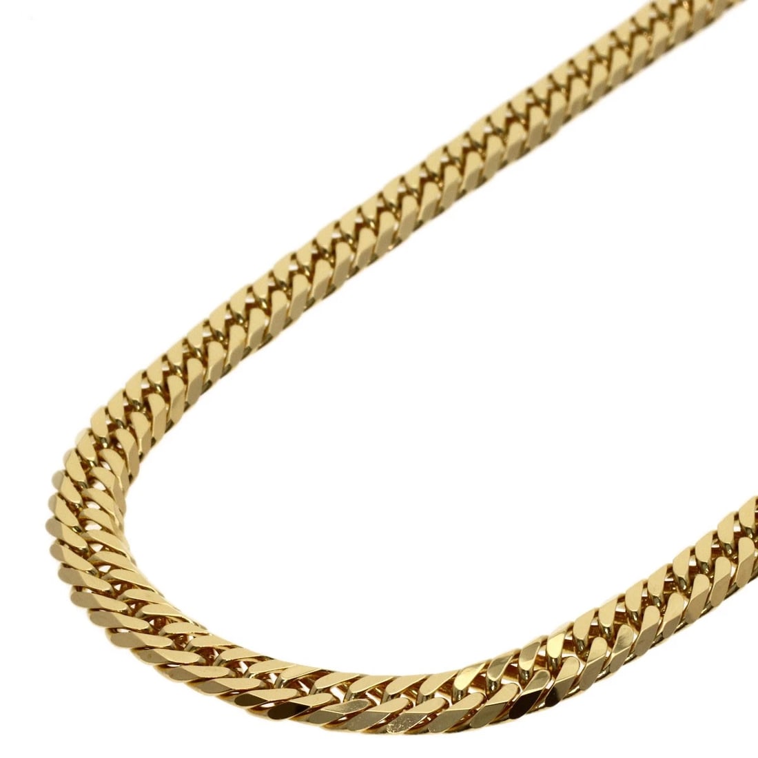 CURB CHAIN KIHEI NECKLACE K18 YELLOW GOLD: Curb chain Kihei Necklace K18 Yellow Gold Brand: SELECT JEWELRY Type/Style: Necklace Material: K18 Yellow Gold, Color: Gold Size: Chain Length:17.3inch/44cm Chain Width:2.4inch/6.2mm Accessories: