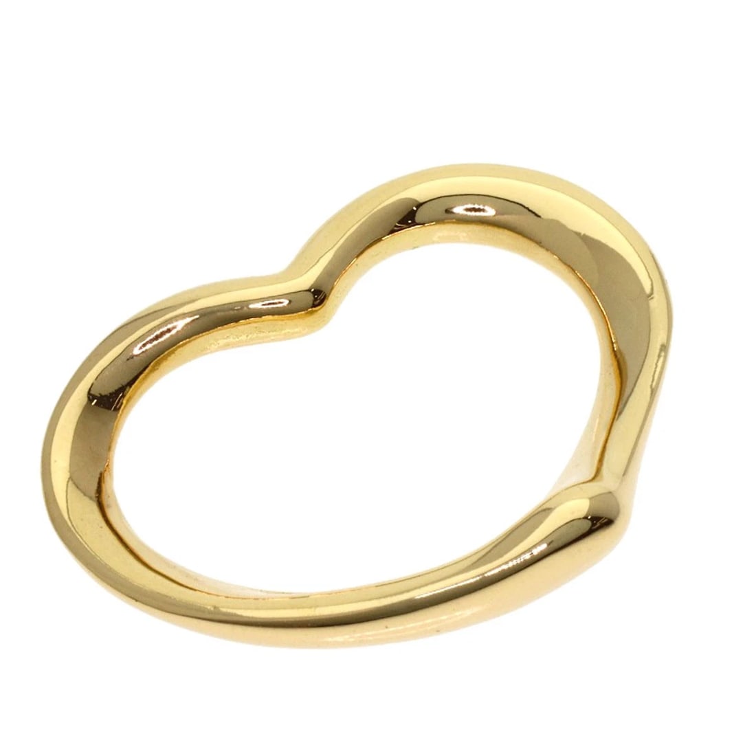 TIFFANY&CO. OPEN HEART PENDANT TOP K18 YELLOW GOLD: TIFFANY&Co. Open heart Pendant top K18 Yellow Gold Brand: TIFFANY&Co. Type/Style: Pendant top Material: K18 Yellow Gold, Color: Gold Size: Top Size:0.6inch/16.5x21x2.4mm Accessories: None Accessories