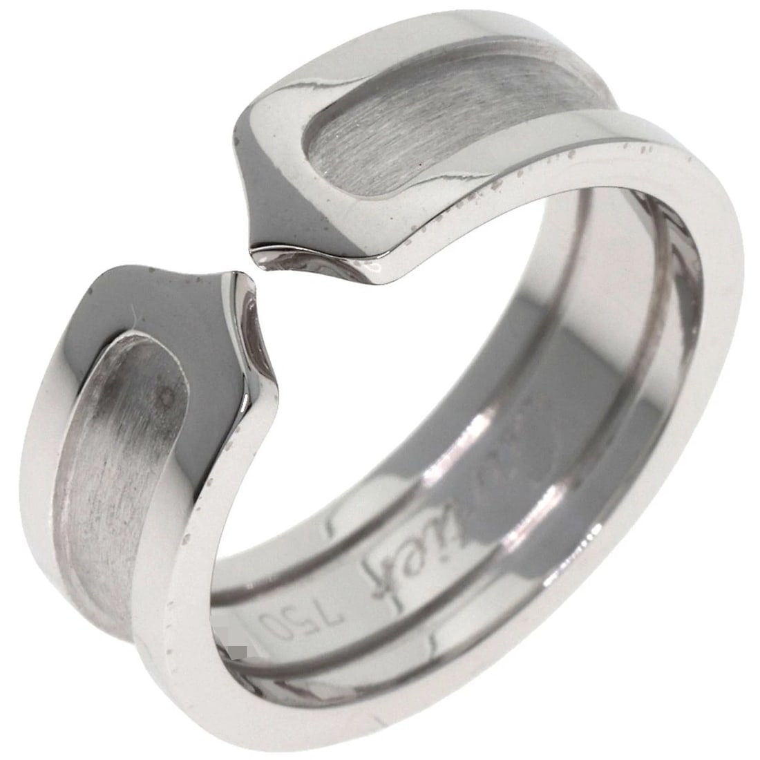 CARTIER RING K18 WHITE GOLD: CARTIER Ring K18 White Gold Brand: CARTIER Type/Style: Ring Material: K18 White Gold, Color: Silver Size: 6.25(US) Accessories: None Accessories Notice: When purchasing pre-owned goods, please refer
