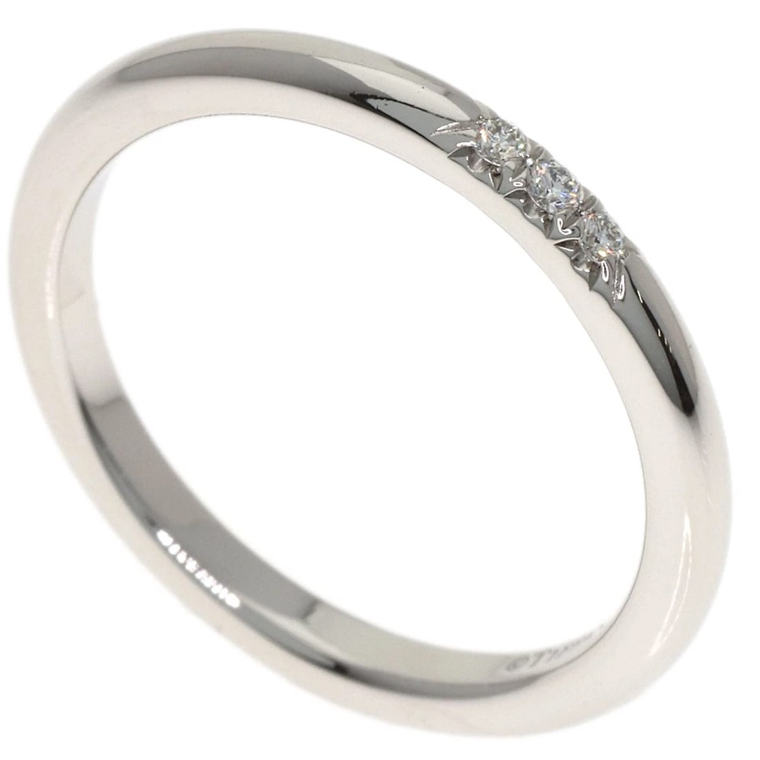 TIFFANY&CO. DIAMOND RING PLATINUM PT950: TIFFANY&Co. Diamond Ring Platinum PT950 Brand: TIFFANY&Co. Type/Style: Ring Material: Platinum PT950, Main Stone Natural Color: Silver Size: 4.25(US) Accessories: None Accessories Notice: