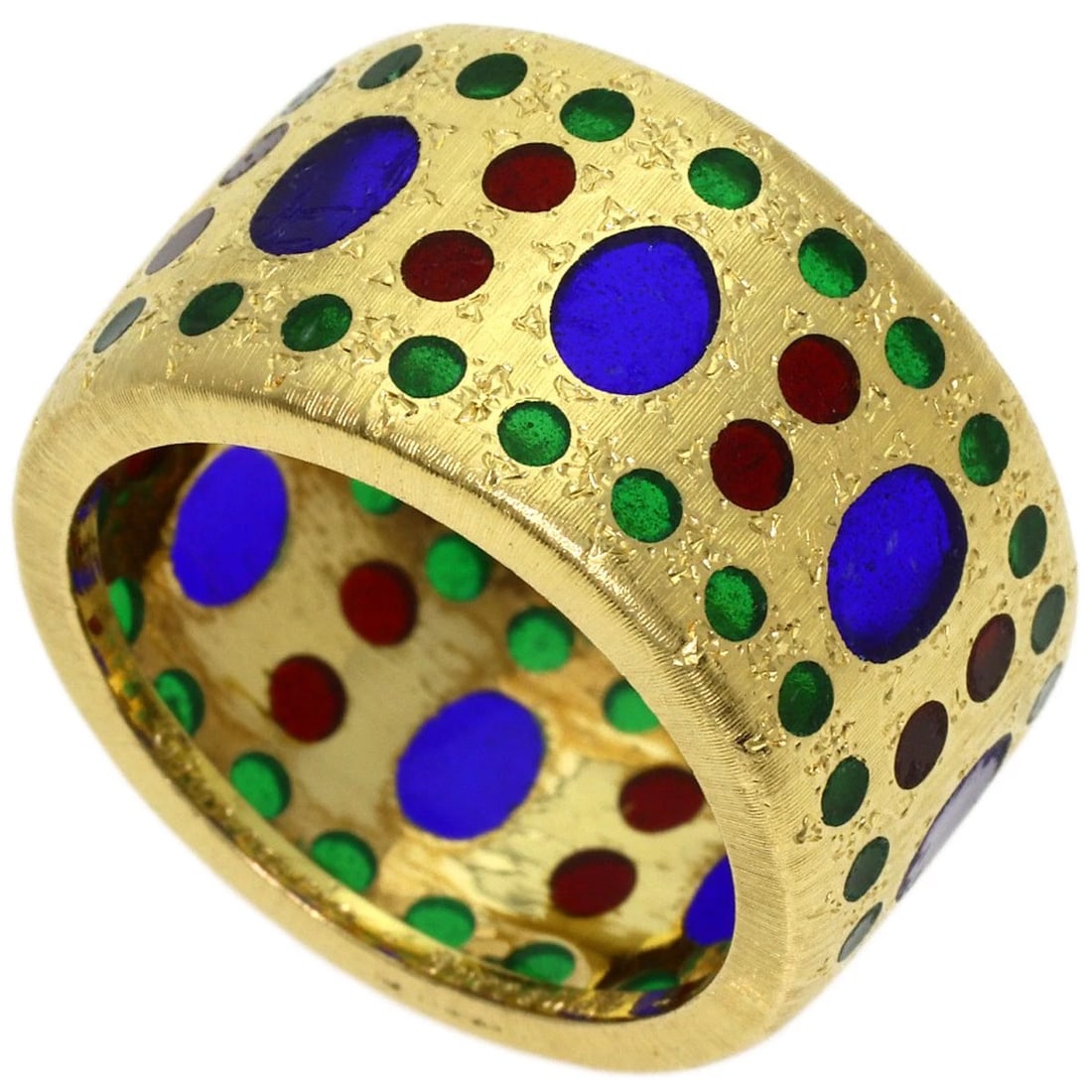 GIANMARIA BUCCELLATI MULTI-COLORED STONE RING (1 of 4)