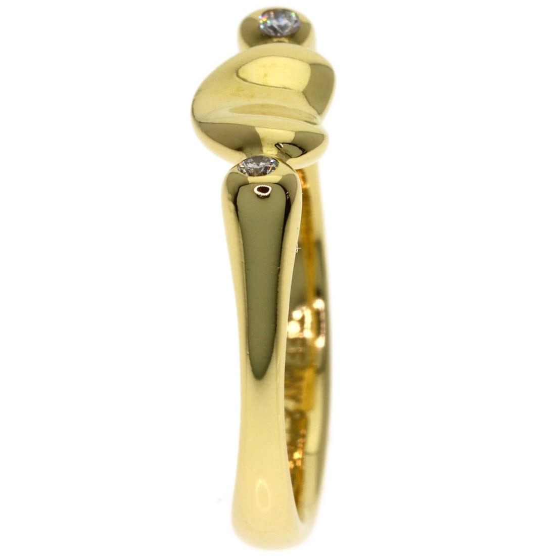 TIFFANY&CO. DIAMOND RING K18 YELLOW GOLD: TIFFANY&Co. Diamond Ring K18 Yellow Gold Brand: TIFFANY&Co. Type/Style: Ring Material: K18 Yellow Gold, Color: Gold Size: 5.25(US) Accessories: None Accessories Notice: When purchasing pre-owned