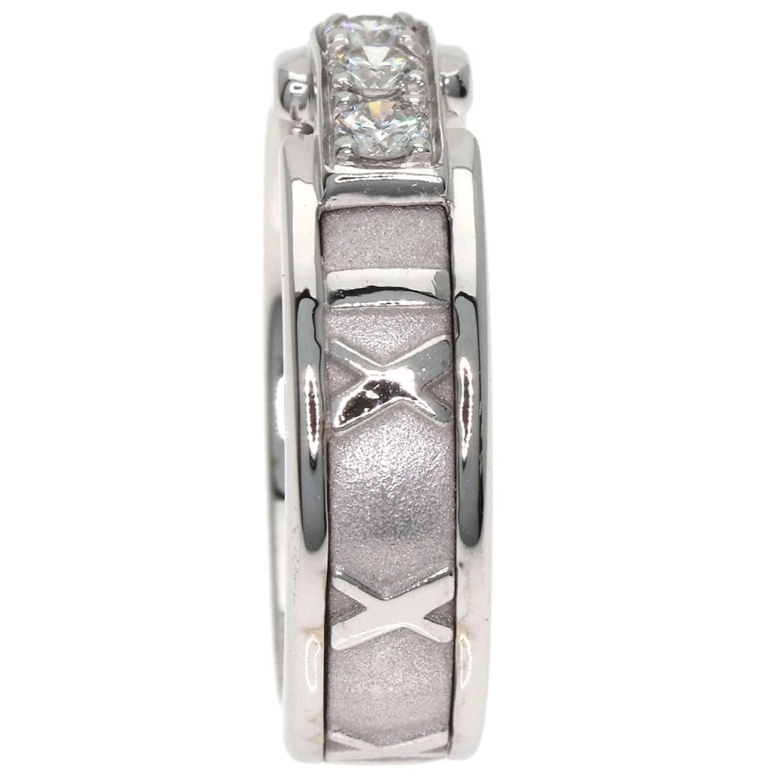 TIFFANY&CO. DIAMOND RING K18 WHITE GOLD: TIFFANY&Co. Diamond Ring K18 White Gold Brand: TIFFANY&Co. Type/Style: Ring Material: K18 White Gold, Color: Silver Size: 5(US) Accessories: None Accessories Notice: When purchasing pre-owned goods,