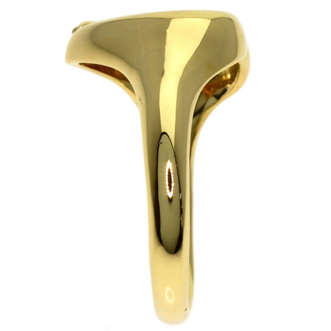TIFFANY&CO. RIBBON HEART RING K18 YELLOW GOLD: TIFFANY&Co. Ribbon heart Ring K18 Yellow Gold Brand: TIFFANY&Co. Type/Style: Ring Material: K18 Yellow Gold, Color: Gold Size: 5.75(US) Accessories: None Accessories Notice: When purchasing pre-owned
