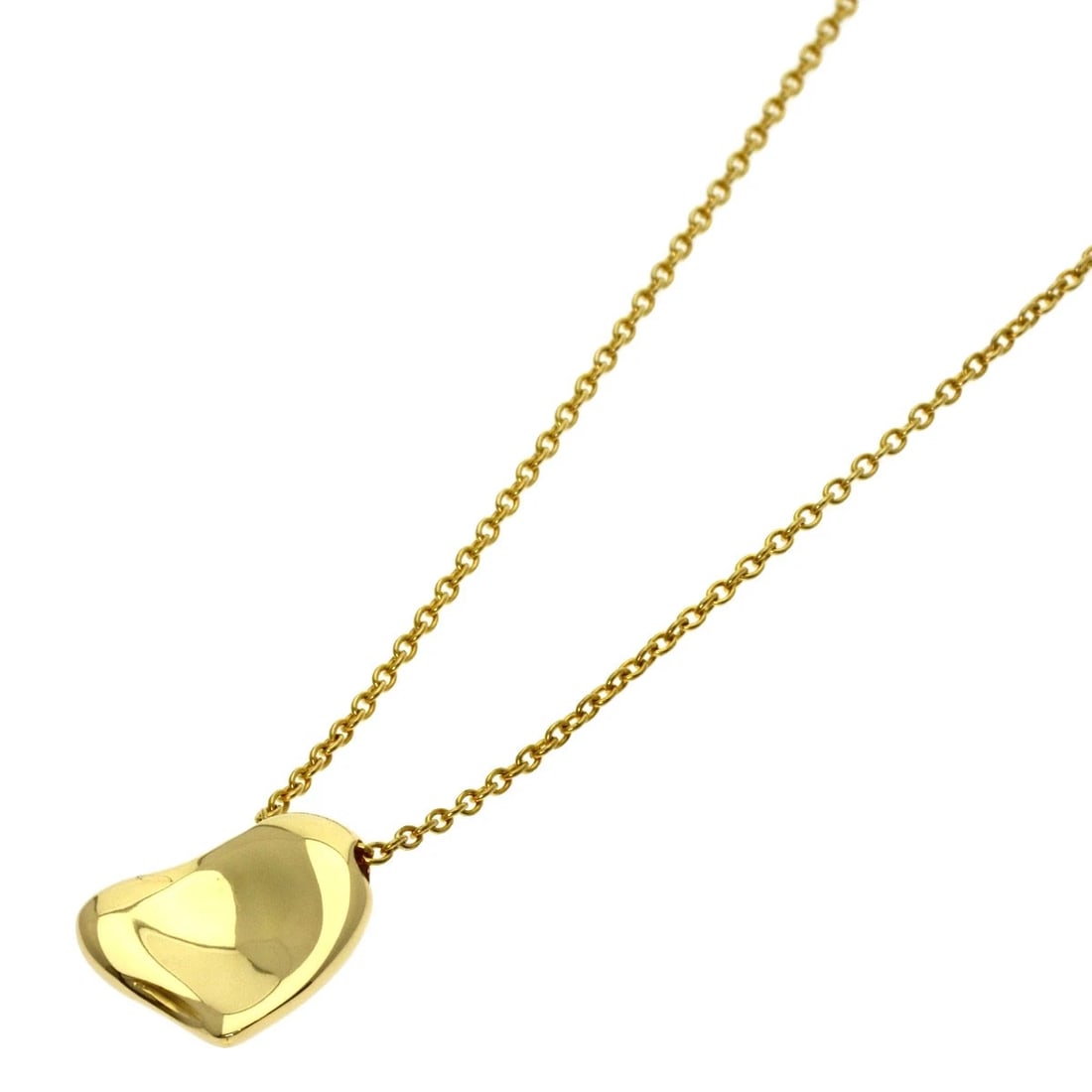 TIFFANY&CO. FULL HEART NECKLACE K18 YELLOW GOLD: TIFFANY&Co. Full heart Necklace K18 Yellow Gold Brand: TIFFANY&Co. Type/Style: Necklace Material: K18 Yellow Gold, Color: Gold Size: Chain Length:17.3inch/44cm Chain Width:0.4inch/1mm Top