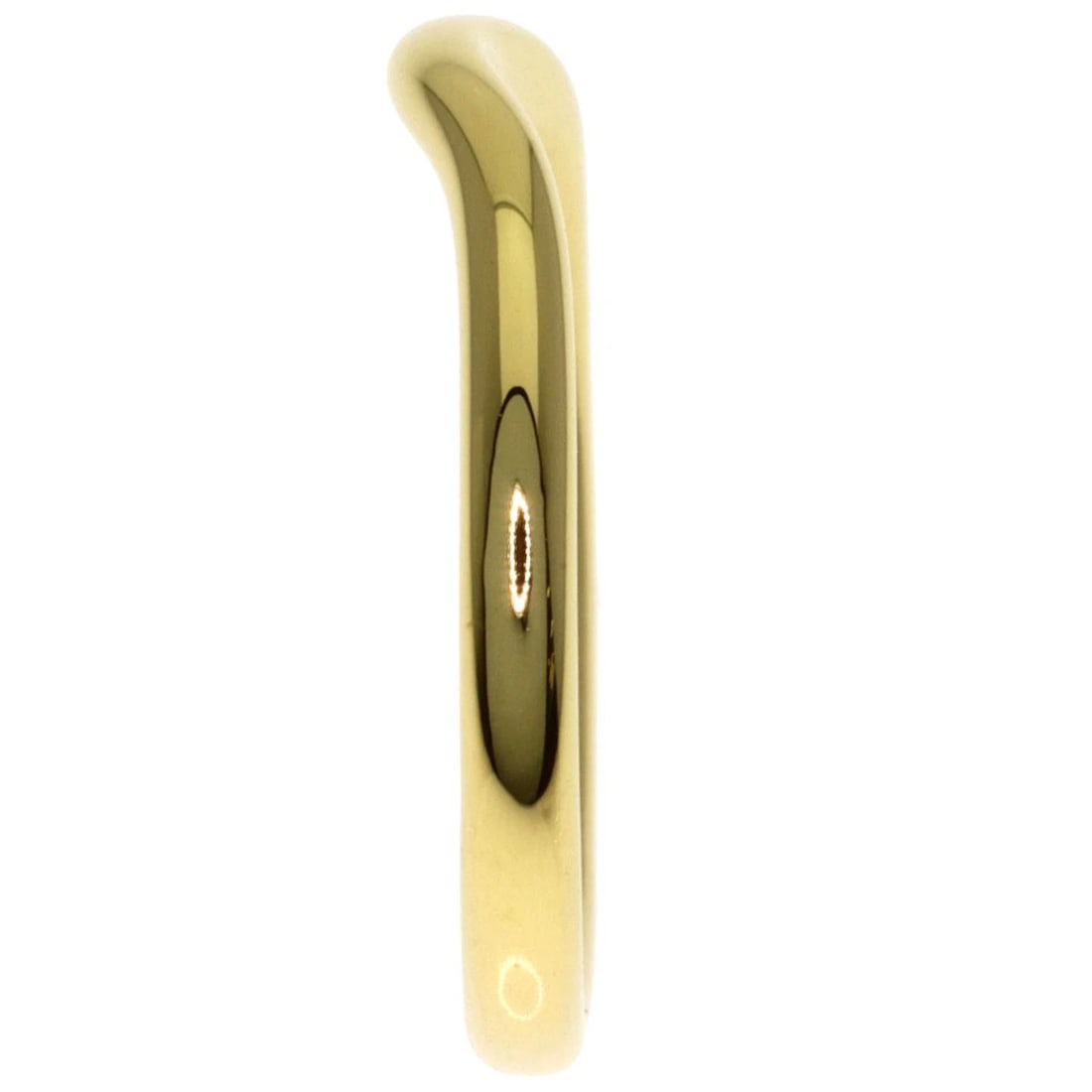TIFFANY&CO. CURVED BAND RING K18 YELLOW GOLD: TIFFANY&Co. Curved band Ring K18 Yellow Gold Brand: TIFFANY&Co. Type/Style: Ring Material: K18 Yellow Gold, Color: Gold Size: 5(US) Accessories: None Accessories Notice: When purchasing pre-owned