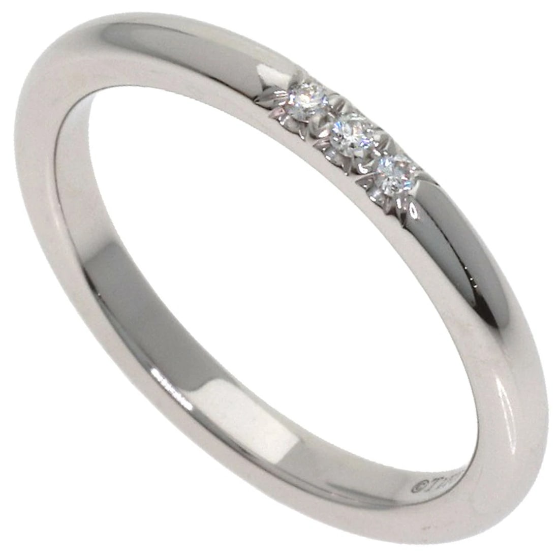 TIFFANY&CO. DIAMOND RING PLATINUM PT950: TIFFANY&Co. Diamond Ring Platinum PT950 Brand: TIFFANY&Co. Type/Style: Ring Material: Platinum PT950, Color: Silver Size: 4(US) Accessories: None Accessories Notice: When purchasing pre-ow