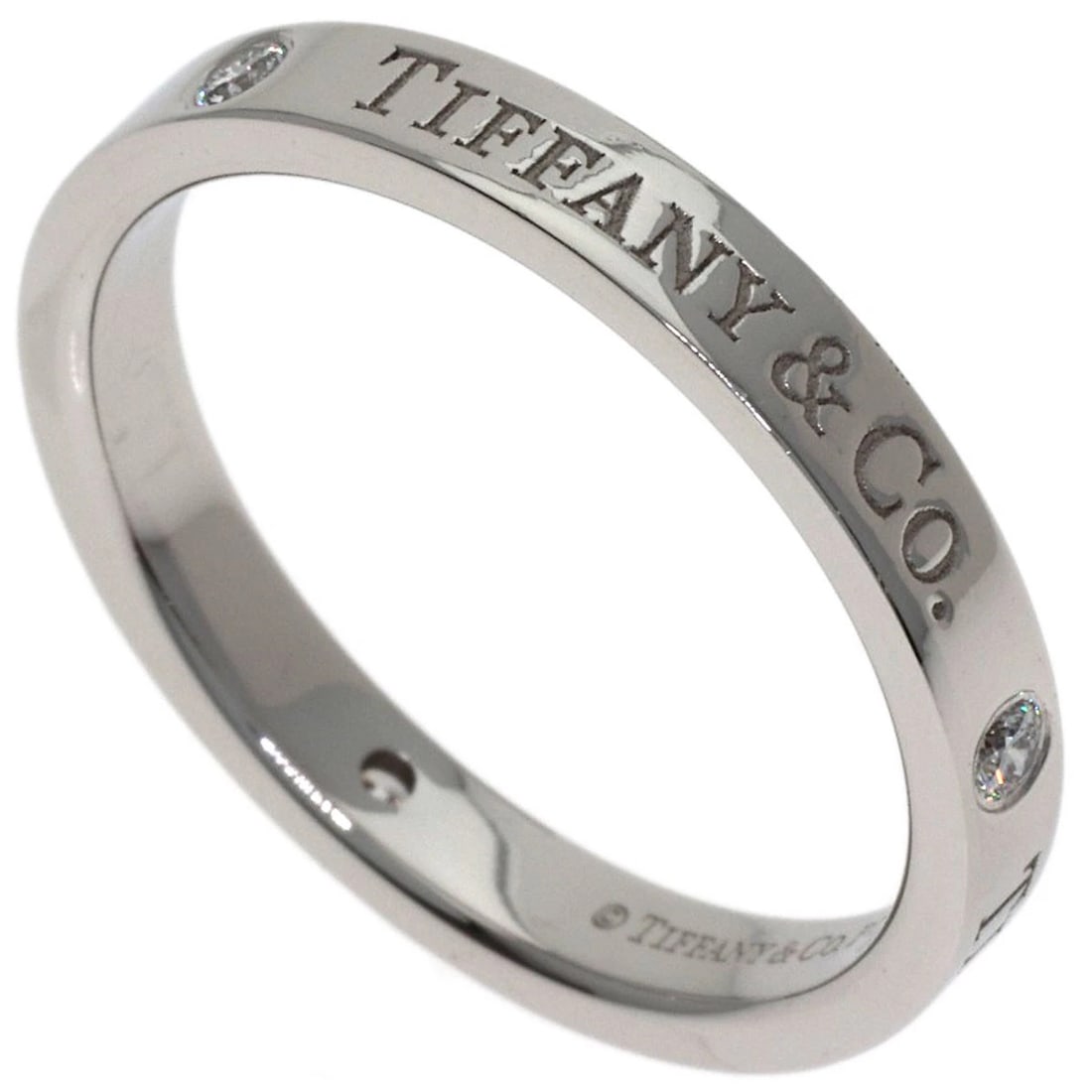 TIFFANY&CO. DIAMOND RING PLATINUM PT950: TIFFANY&Co. Diamond Ring Platinum PT950 Brand: TIFFANY&Co. Type/Style: Ring Material: Platinum PT950, Color: Silver Size: 6.75(US) Accessories: None Accessories Notice: When purchasing pre