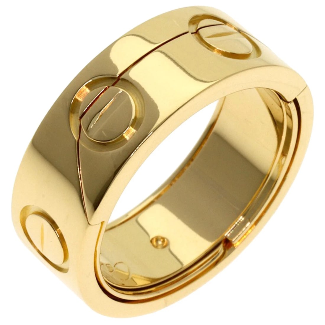CARTIER RING K18 YELLOW GOLD: CARTIER Ring K18 Yellow Gold Brand: CARTIER Type/Style: Ring Material: K18 Yellow Gold, Color: Gold Size: 5.25(US) Accessories: None Accessories Notice: When purchasing pre-owned goods, pl