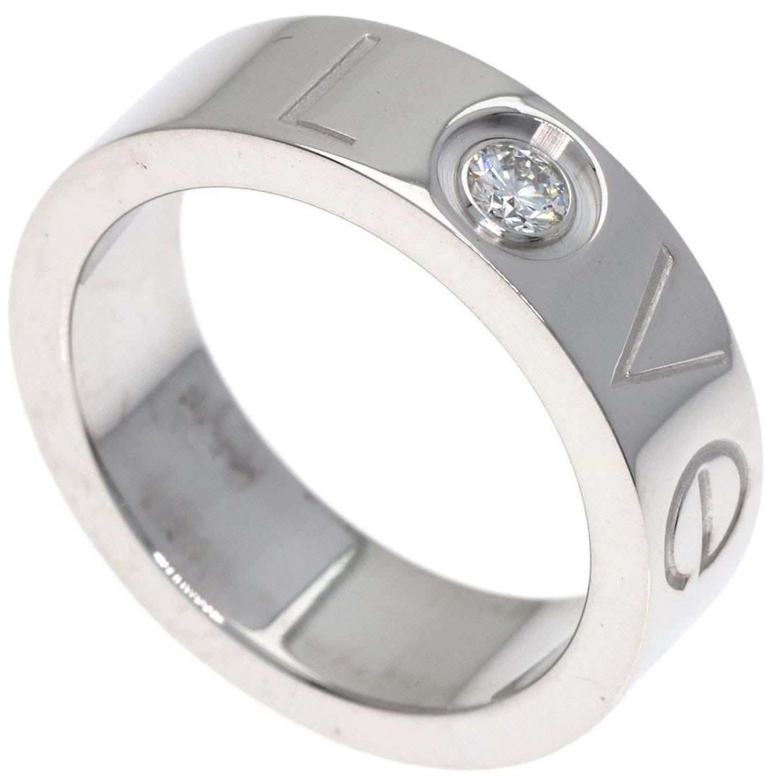 CARTIER LOVE RING DIAMOND CHRISTMAS LIMITED RING K18 WHITE GOLD: CARTIER Love Ring Diamond Christmas Limited Ring K18 White Gold Brand: CARTIER Type/Style: Ring Material: K18 White Gold, Main Stone Natural Color: Silver Size: 4.25(US) Accessories: None