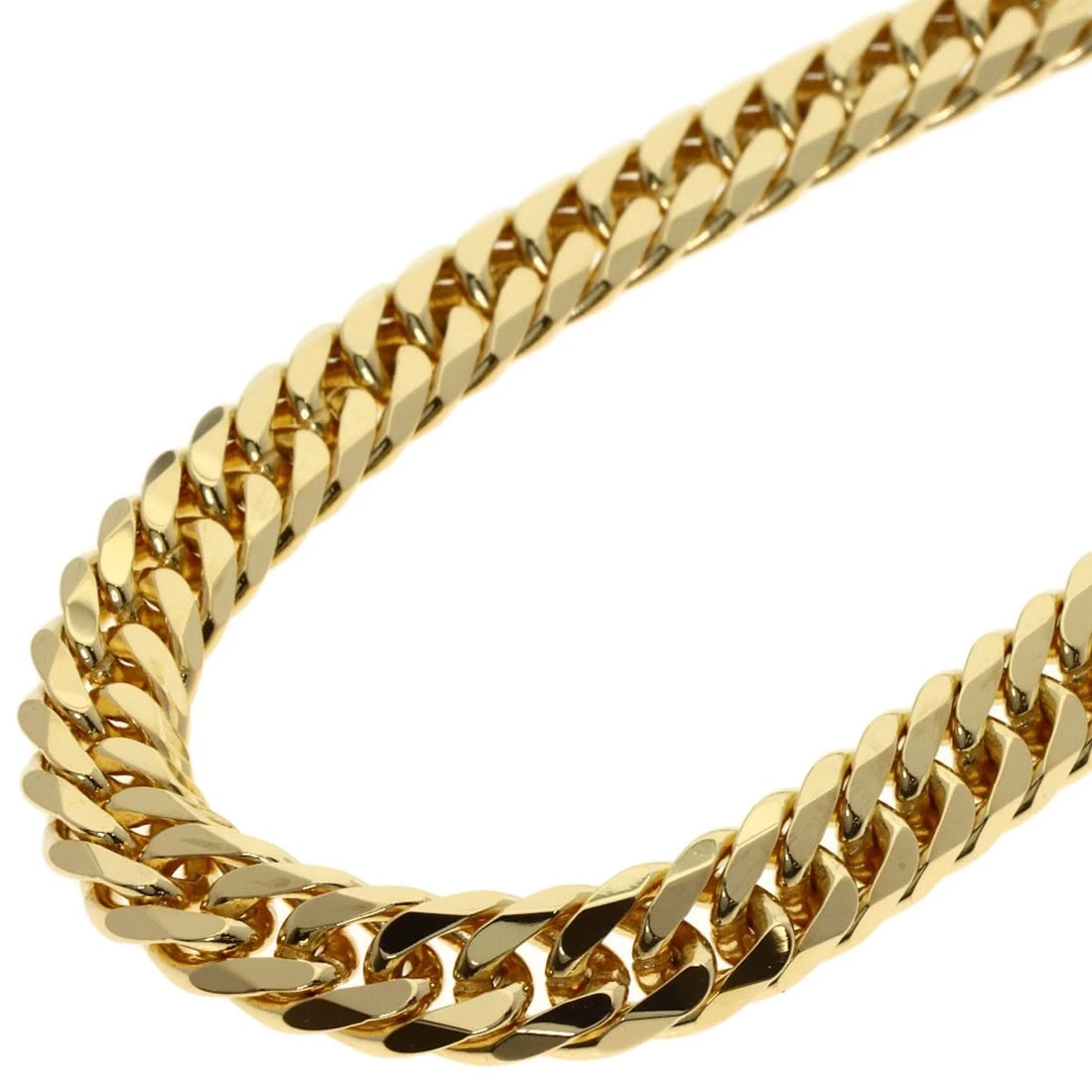 CURB CHAIN KIHEI NECKLACE K18 YELLOW GOLD: Curb chain Kihei Necklace K18 Yellow Gold Brand: SELECT JEWELRY Type/Style: Necklace Material: K18 Yellow Gold, Color: Gold Size: Chain Length:23.6inch/60cm Chain Width:2.9inch/7.4mm Accessories: