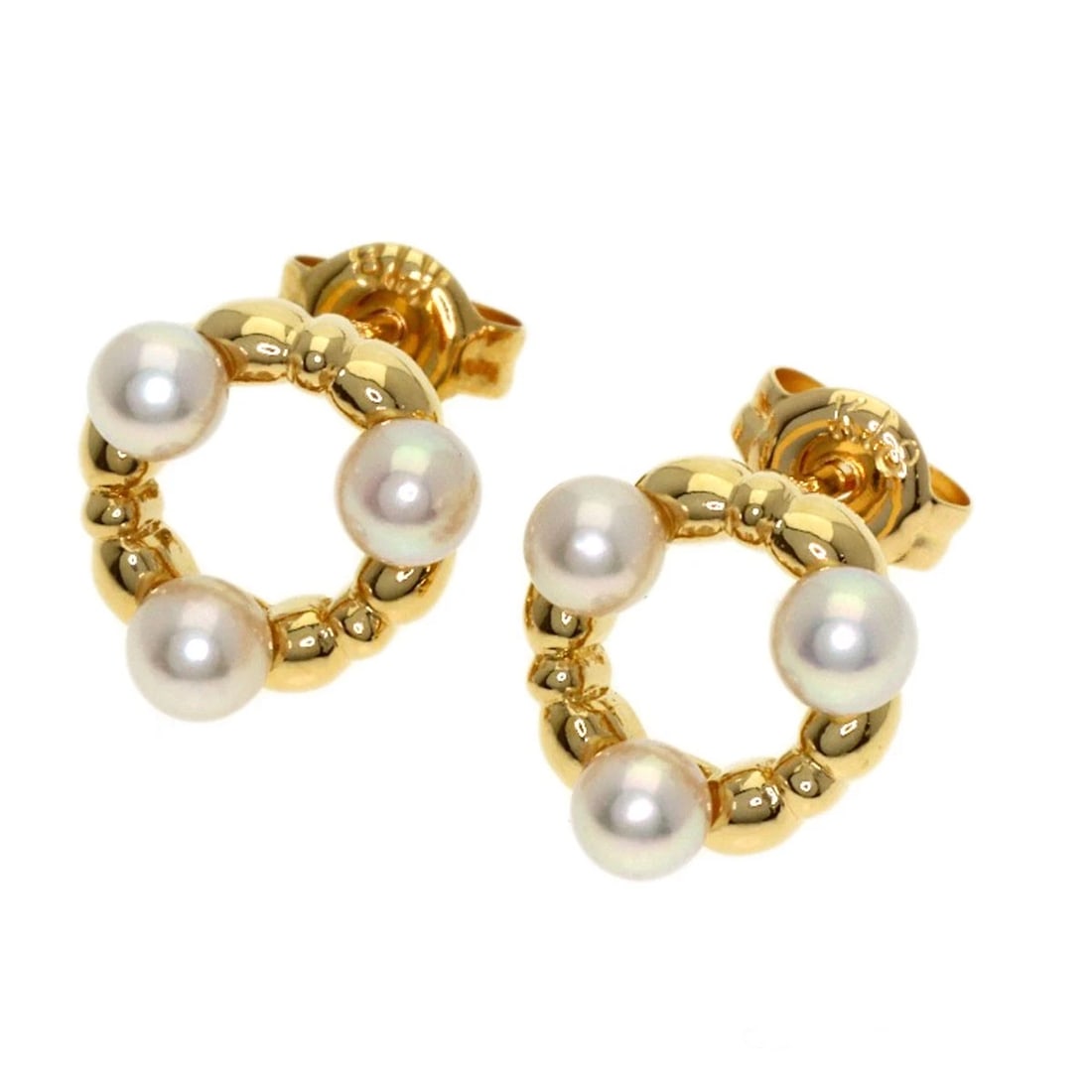 TASAKI PEARL EARRING K18 YELLOW GOLD: TASAKI Pearl earring K18 Yellow Gold Brand: TASAKI Type/Style: Earring Material: K18 Yellow Gold, Color: Gold Size: Stone Size:0.1inch/2.8mm Top Size:0.3inch/8.3x8.2mm Accessories: None Ac