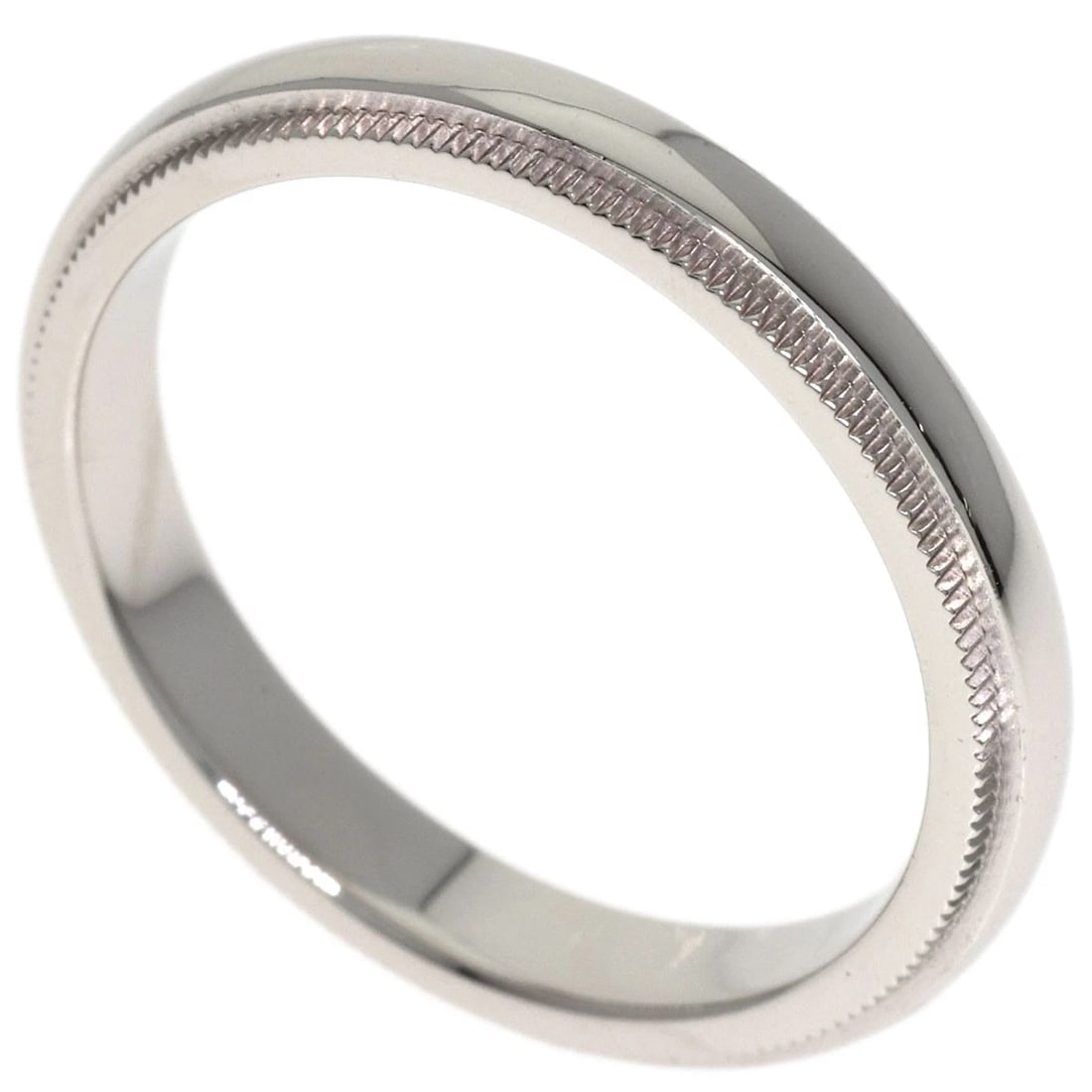 TIFFANY&CO. MILGRAIN RING PLATINUM PT950: TIFFANY&Co. Milgrain Ring Platinum PT950 Brand: TIFFANY&Co. Type/Style: Ring Material: Platinum PT950, Color: Silver Size: 7(US) Accessories: None Accessories Notice: When purchasing pre-o