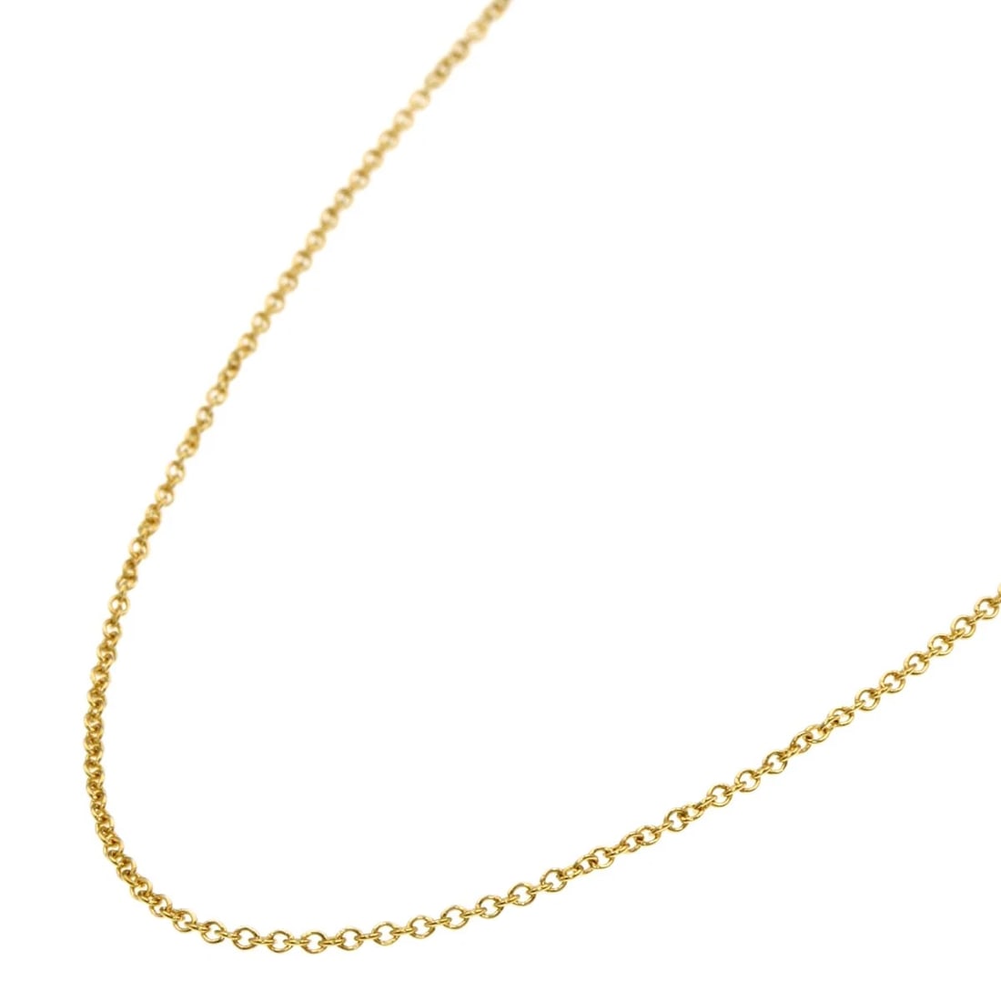 TIFFANY&CO. NECKLACE K18 YELLOW GOLD: TIFFANY&Co. Necklace K18 Yellow Gold Brand: TIFFANY&Co. Type/Style: Necklace Material: K18 Yellow Gold, Color: Gold Size: Chain Length:16.1inch/41cm Chain Width:0.4inch/1mm Accessories: None <