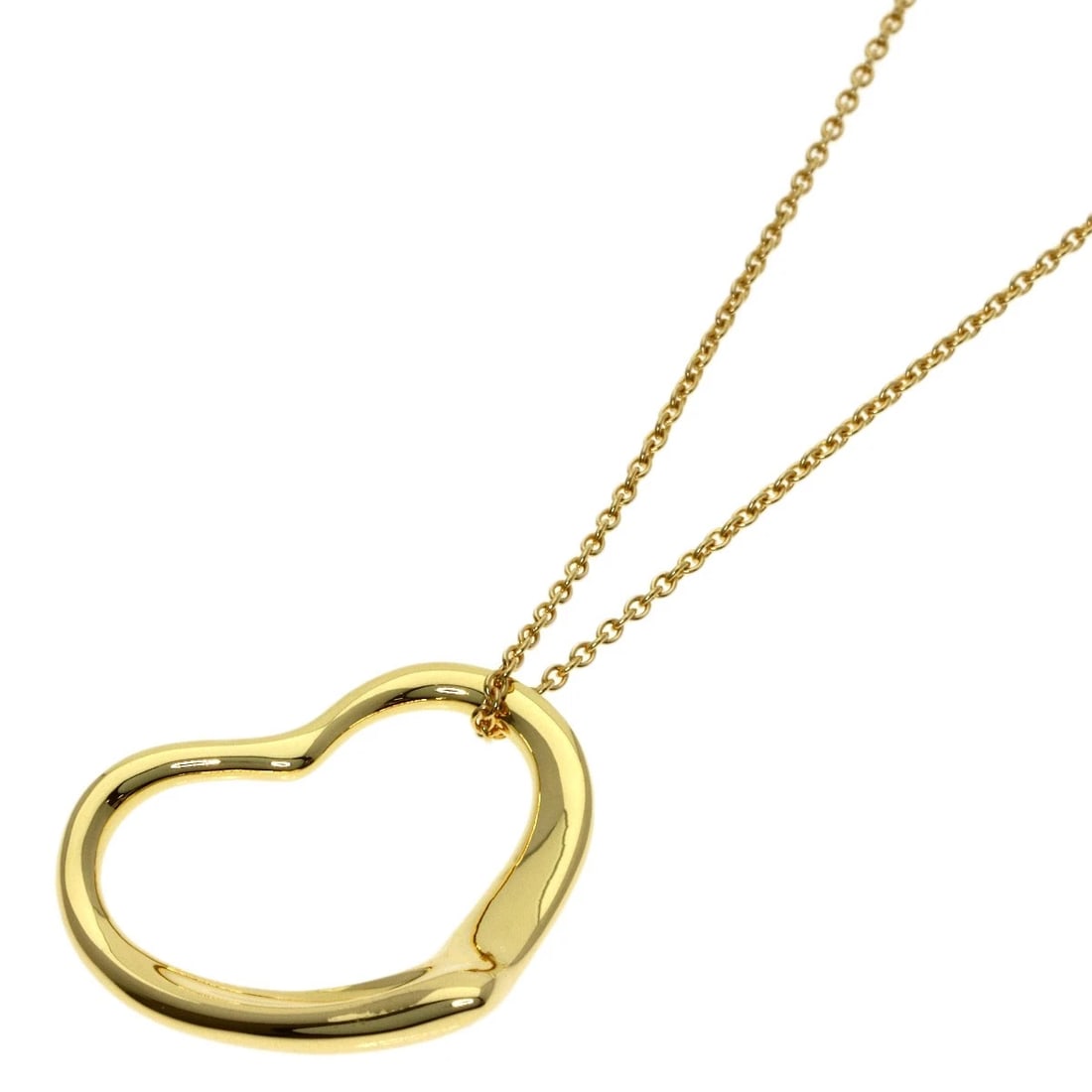 TIFFANY&CO. NECKLACE K18 YELLOW GOLD: TIFFANY&Co. Necklace K18 Yellow Gold Brand: TIFFANY&Co. Type/Style: Necklace Material: K18 Yellow Gold, Color: Gold Size: Chain Length:15.7inch/40cm Chain Width:0.4inch/1.0mm Top Size:0.7inch/17.8x21.