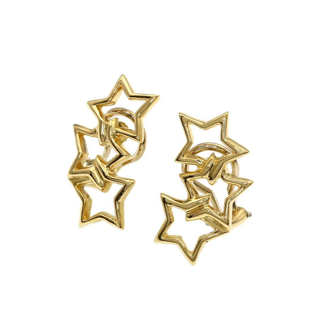 TIFFANY&CO. EARRING K18 YELLOW GOLD: TIFFANY&Co. Earring K18 Yellow Gold Brand: TIFFANY&Co. Type/Style: Earring Material: K18 Yellow Gold, Color: Gold Size: Top Size:0.6inch/15.5x23.6x2mm Accessories: None Accessories Notice: