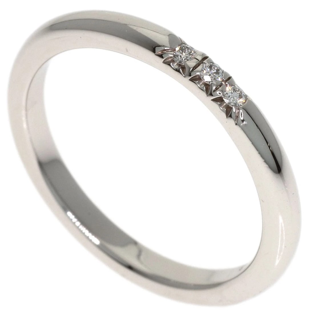 TIFFANY&CO. DIAMOND RING PLATINUM PT950: TIFFANY&Co. Diamond Ring Platinum PT950 Brand: TIFFANY&Co. Type/Style: Ring Material: Platinum PT950, Main Stone Natural Color: Silver Size: 3.5(US) Accessories: None Accessories Notice: W