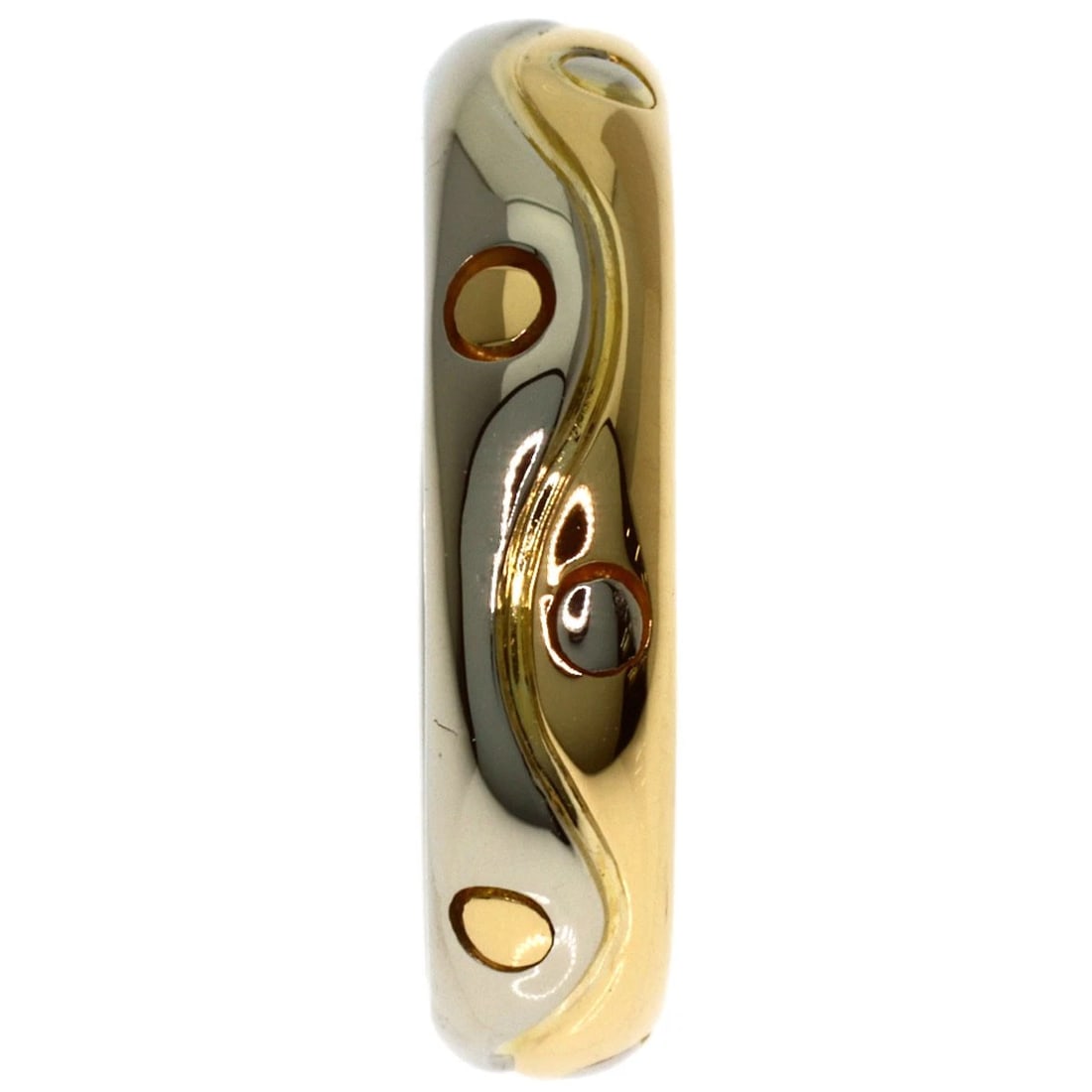 BVLGARI RING K18 YELLOW GOLD K18 WHITE GOLD: BVLGARI Ring K18 Yellow Gold K18 White Gold Brand: BVLGARI Type/Style: Ring Material: K18 Yellow Gold/K18 White Gold, Color: Gold Size: 5(US) Accessories: None Accessories Notice: When pur