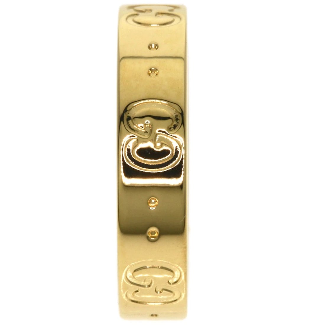 GUCCI RING K18 YELLOW GOLD: GUCCI Ring K18 Yellow Gold Brand: GUCCI Type/Style: Ring Material: K18 Yellow Gold, Color: Gold Size: 5.75(US) Accessories: None Accessories Notice: When purchasing pre-owned goods, please