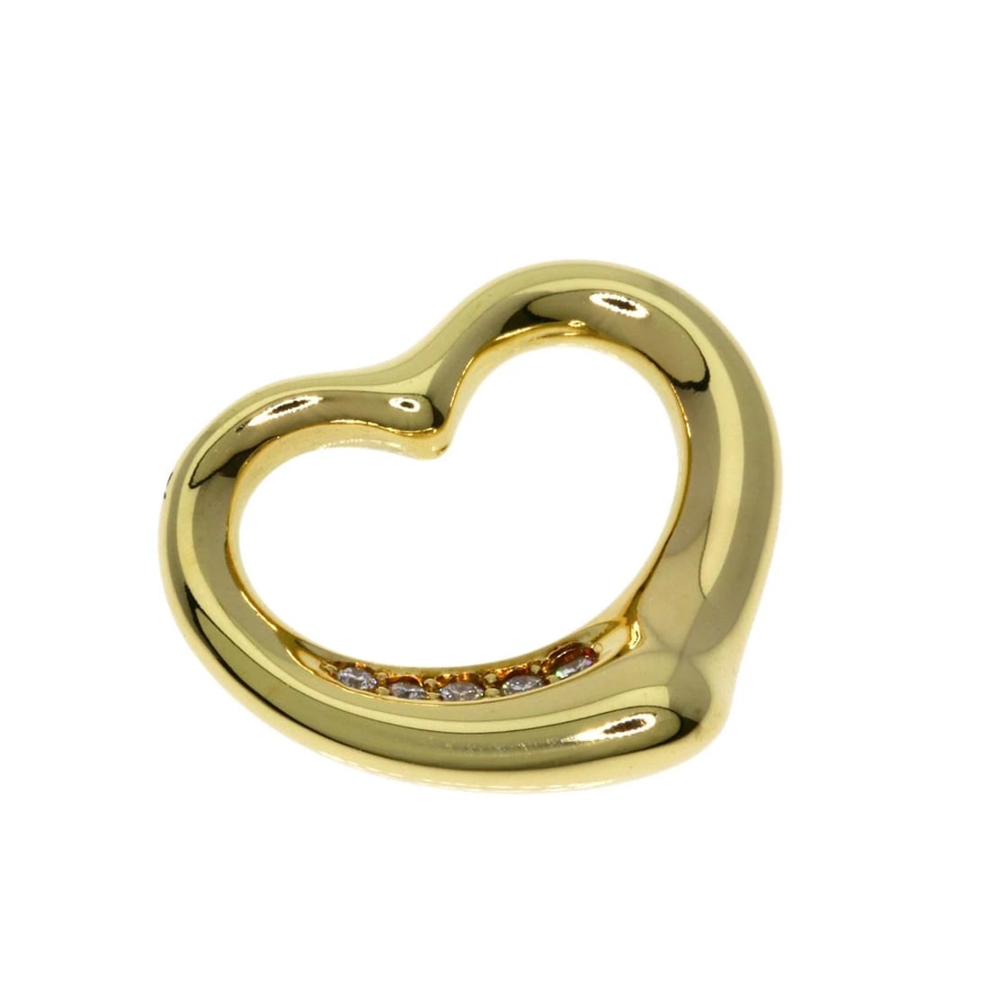 TIFFANY&CO. DIAMOND PENDANT TOP K18 YELLOW GOLD: TIFFANY&Co. Diamond Pendant top K18 Yellow Gold Brand: TIFFANY&Co. Type/Style: Pendant top Material: K18 Yellow Gold, Main Stone Natural Color: Gold Size: Top Size:0.6inch/15x13x2.4mm Accessories: