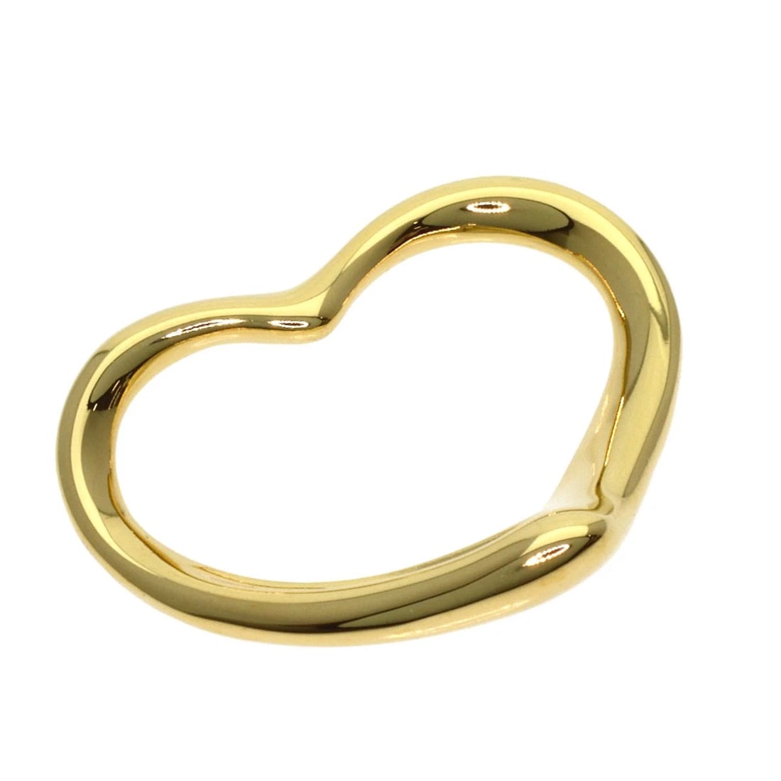 TIFFANY&CO. OPEN HEART PENDANT TOP K18 YELLOW GOLD: TIFFANY&Co. Open heart Pendant top K18 Yellow Gold Brand: TIFFANY&Co. Type/Style: Pendant top Material: K18 Yellow Gold, Color: Gold Size: Top Size:0.7inch/18x21.5x2.3mm Accessories: None