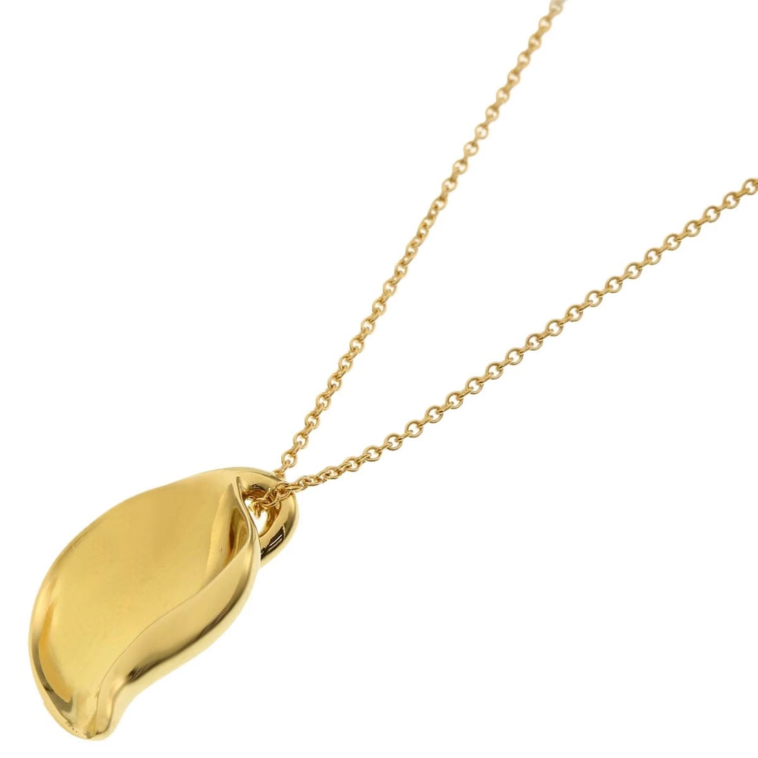 TIFFANY&CO. NECKLACE K18 YELLOW GOLD: TIFFANY&Co. Necklace K18 Yellow Gold Brand: TIFFANY&Co. Type/Style: Necklace Material: K18 Yellow Gold, Color: Gold Size: Chain Length:16.1inch/41cm Chain Width:0.3inch/0.8mm Top Size:0.9inch/22.8x11.